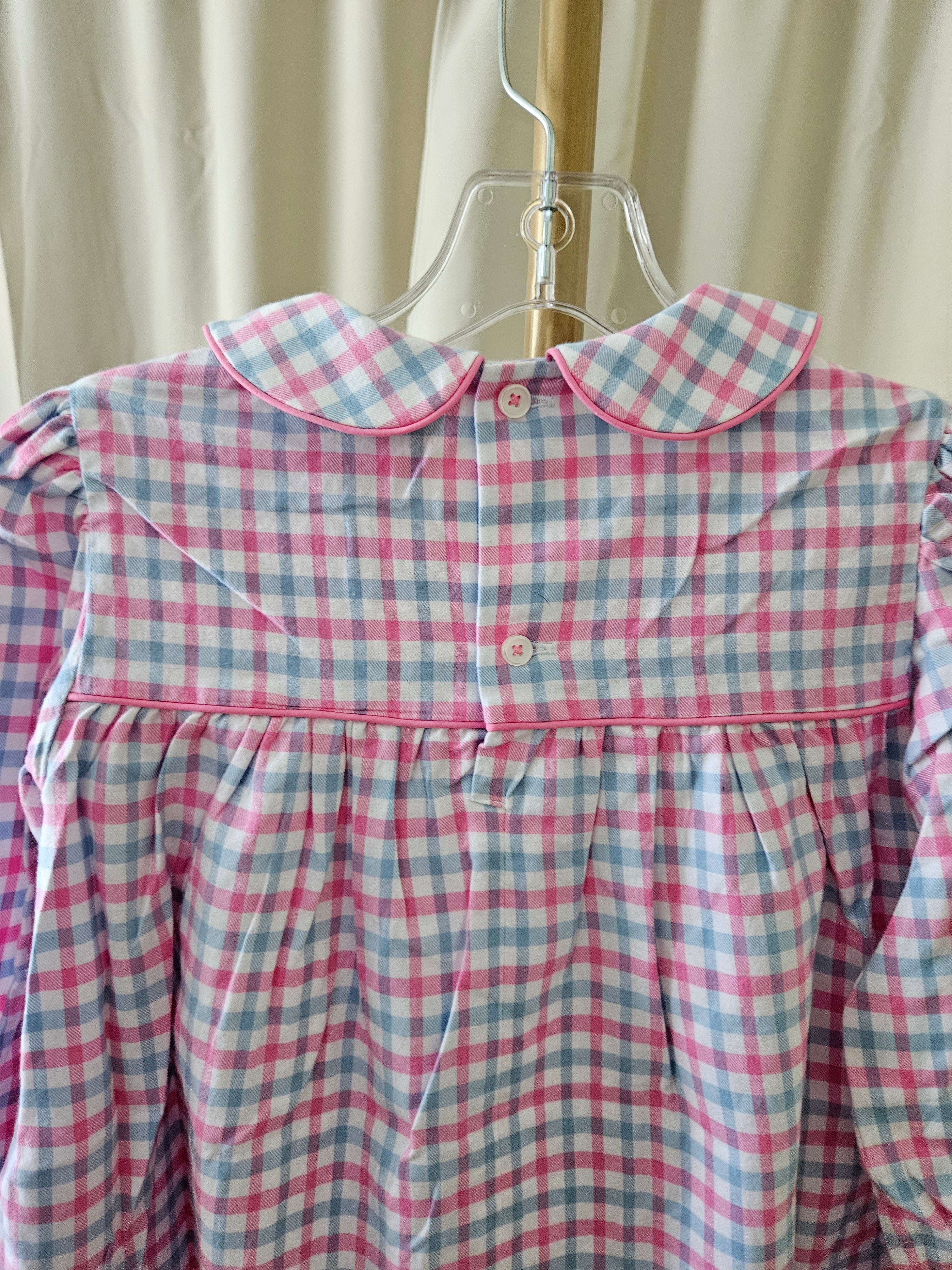 The Beaufort Bonnet Company Soft Brushed Flannel Plaid Dress | Size 7