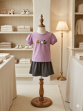 Lil Cactus Spooky Pumpkin Ghost Cat Skort Set