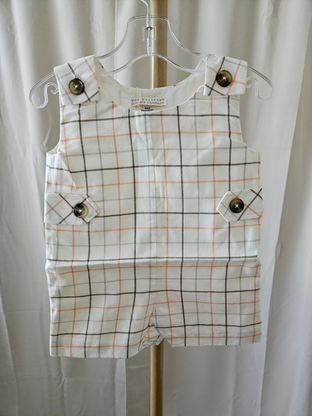 The Beaufort Bonnet Jack Keene Flannel Jon Jon Size 0-6M