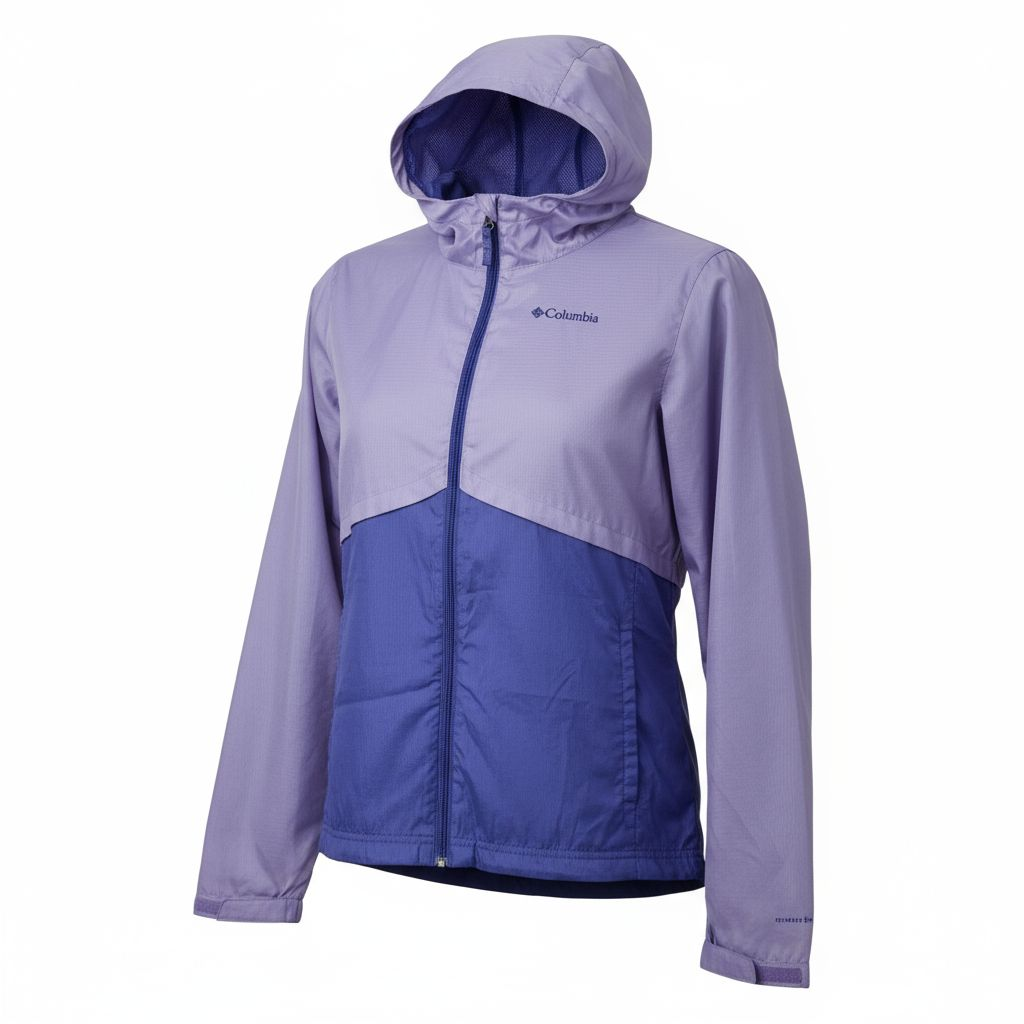 Columbia Girls Omni-Sheild Full Zip Windbreaker Size Large