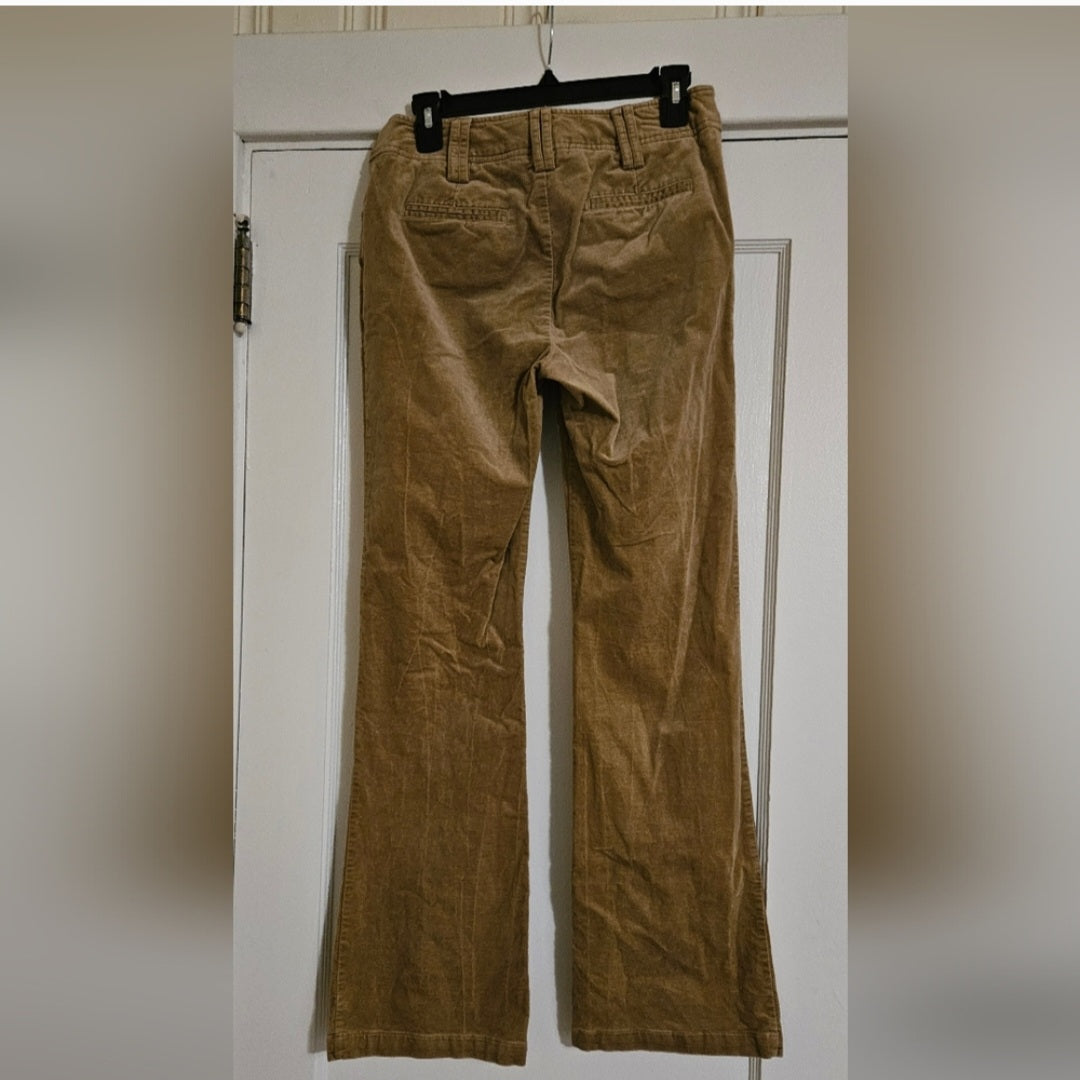 Bamboo Traders Velour Flat Front Pants Size 4