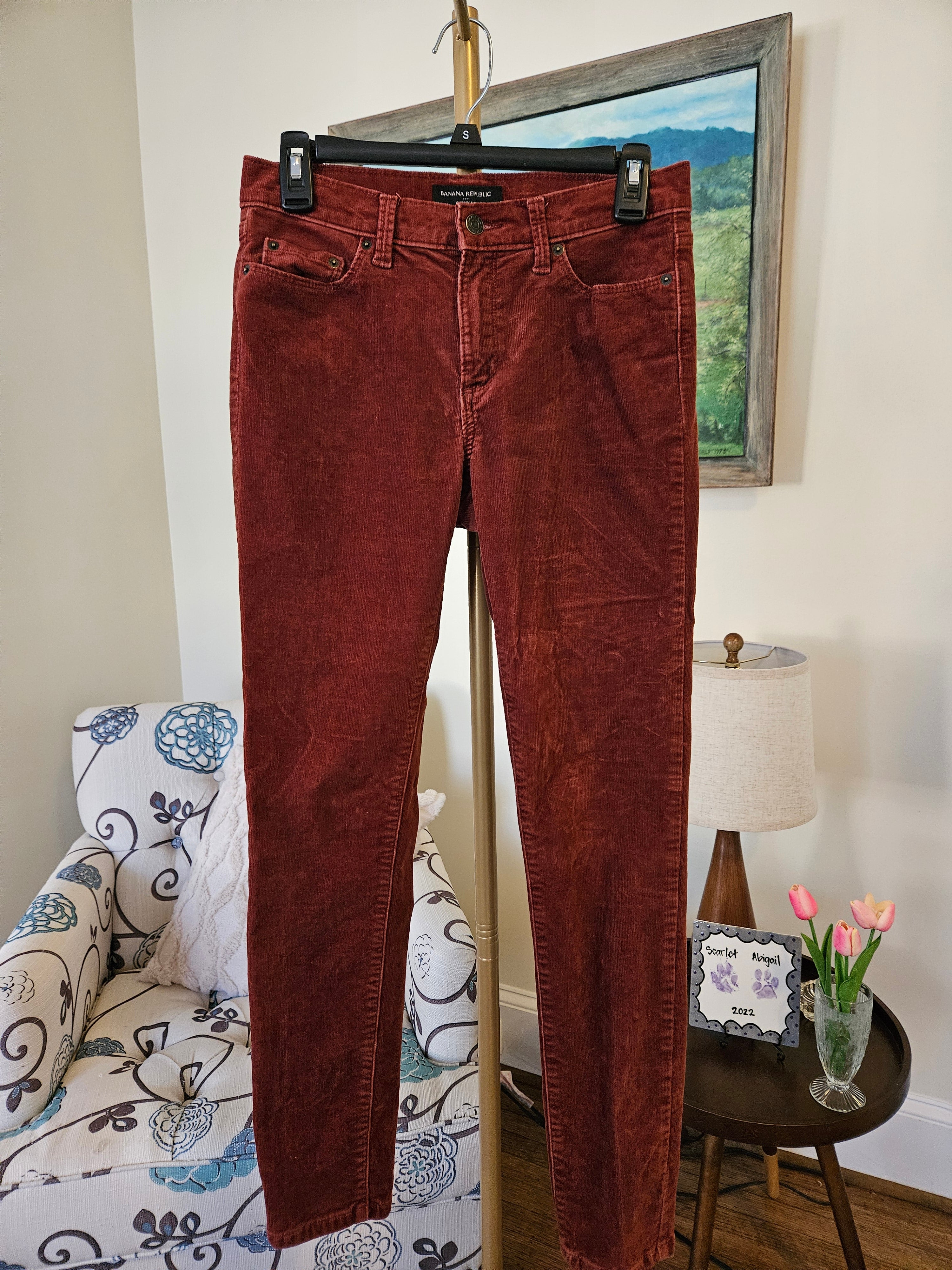 Banana Republic Rust Corduroy Pants Sz 26/2