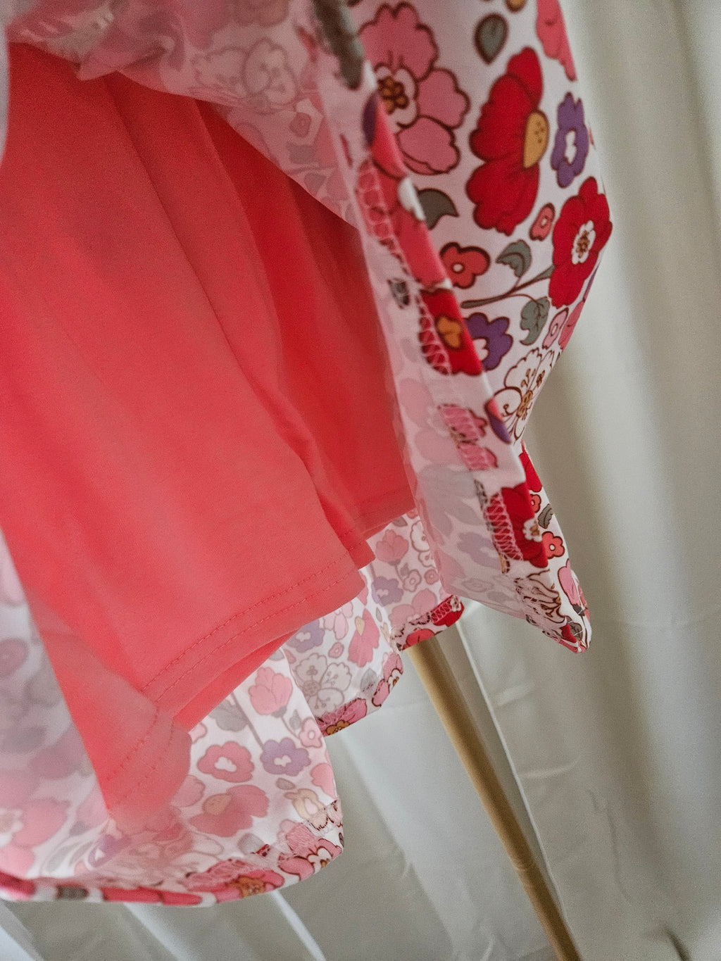 Adorable Sweetness Peach Bow Floral Skort Set