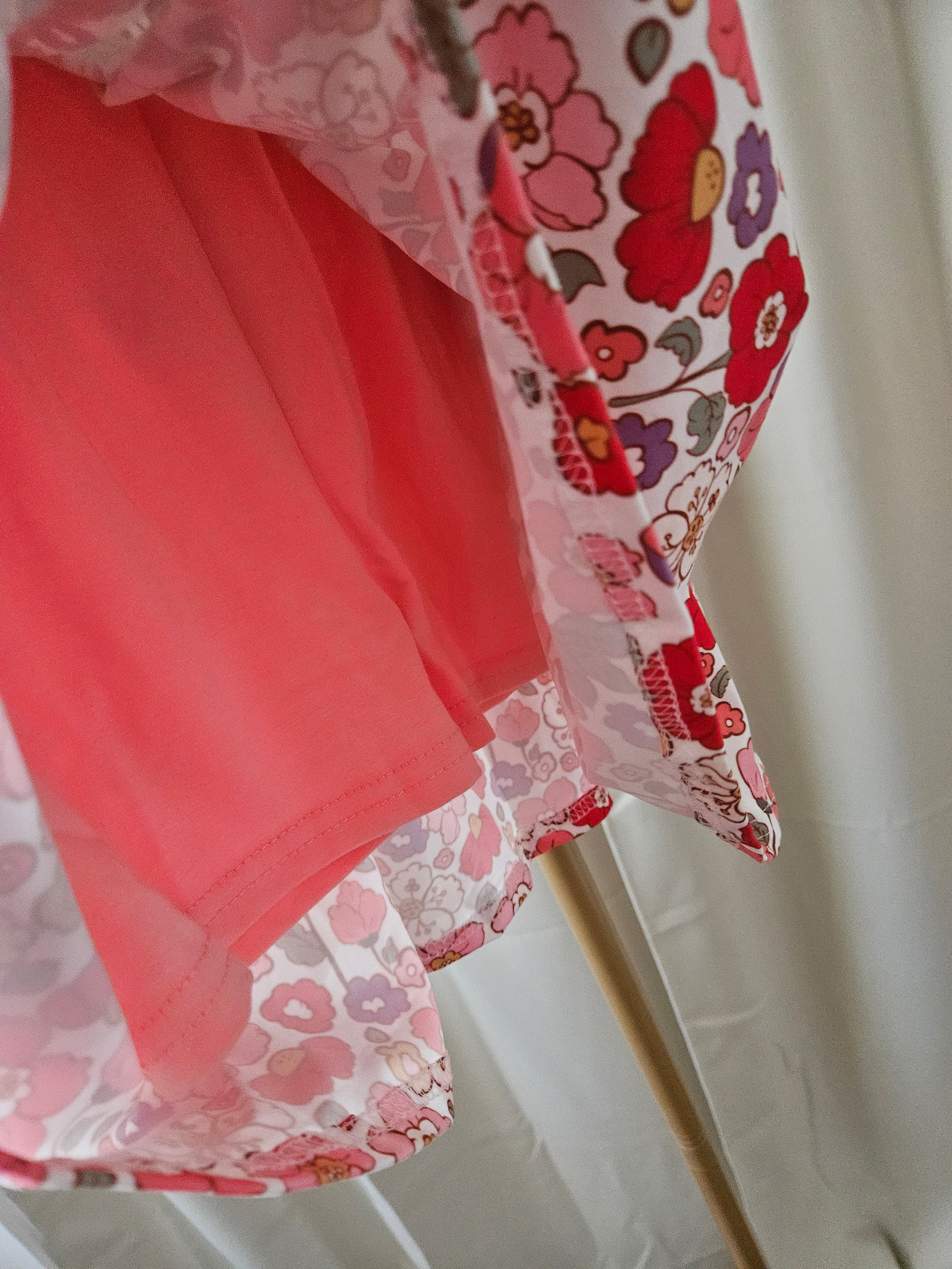 Adorable Sweetness Peach Bow Floral Skort Set