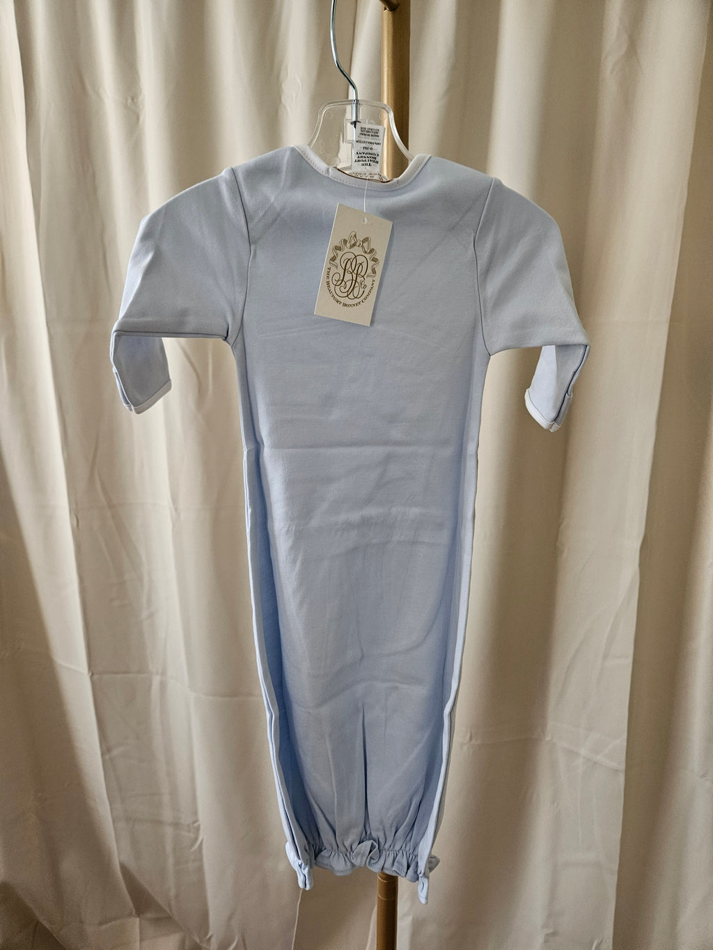The Beaufort Bonnet Company Buckhead Blue Bunny Day Gown & Hat Set 0-3M