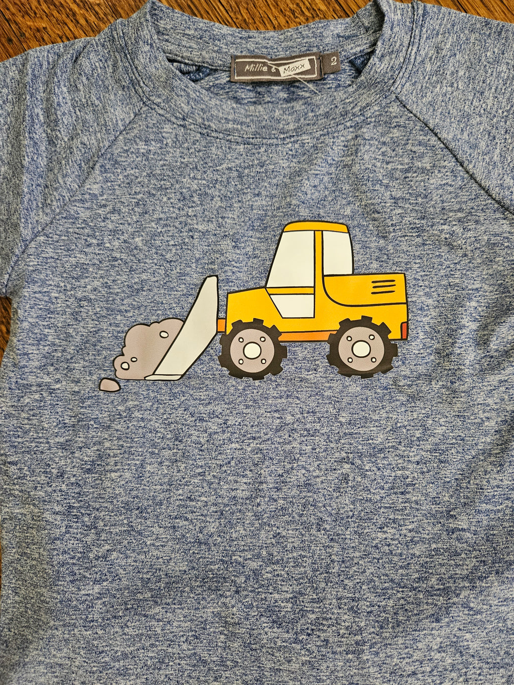 Millie Loves Lily Gray Bulldozer Tee & Heavy Equipment Shorts Set | Sizes 3 & 4