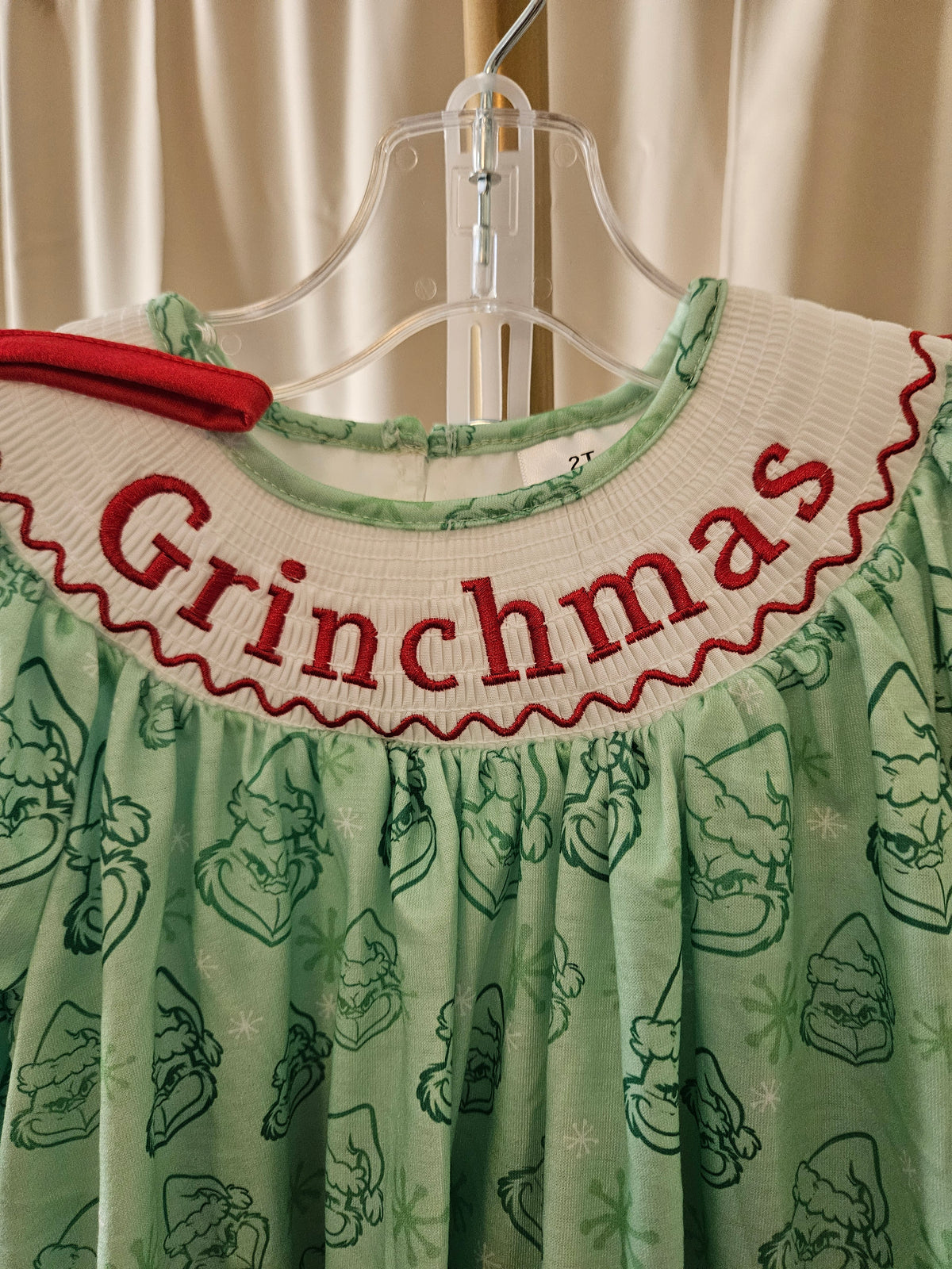 Custom Grinchmas Two-Piece Outfit Size 2T