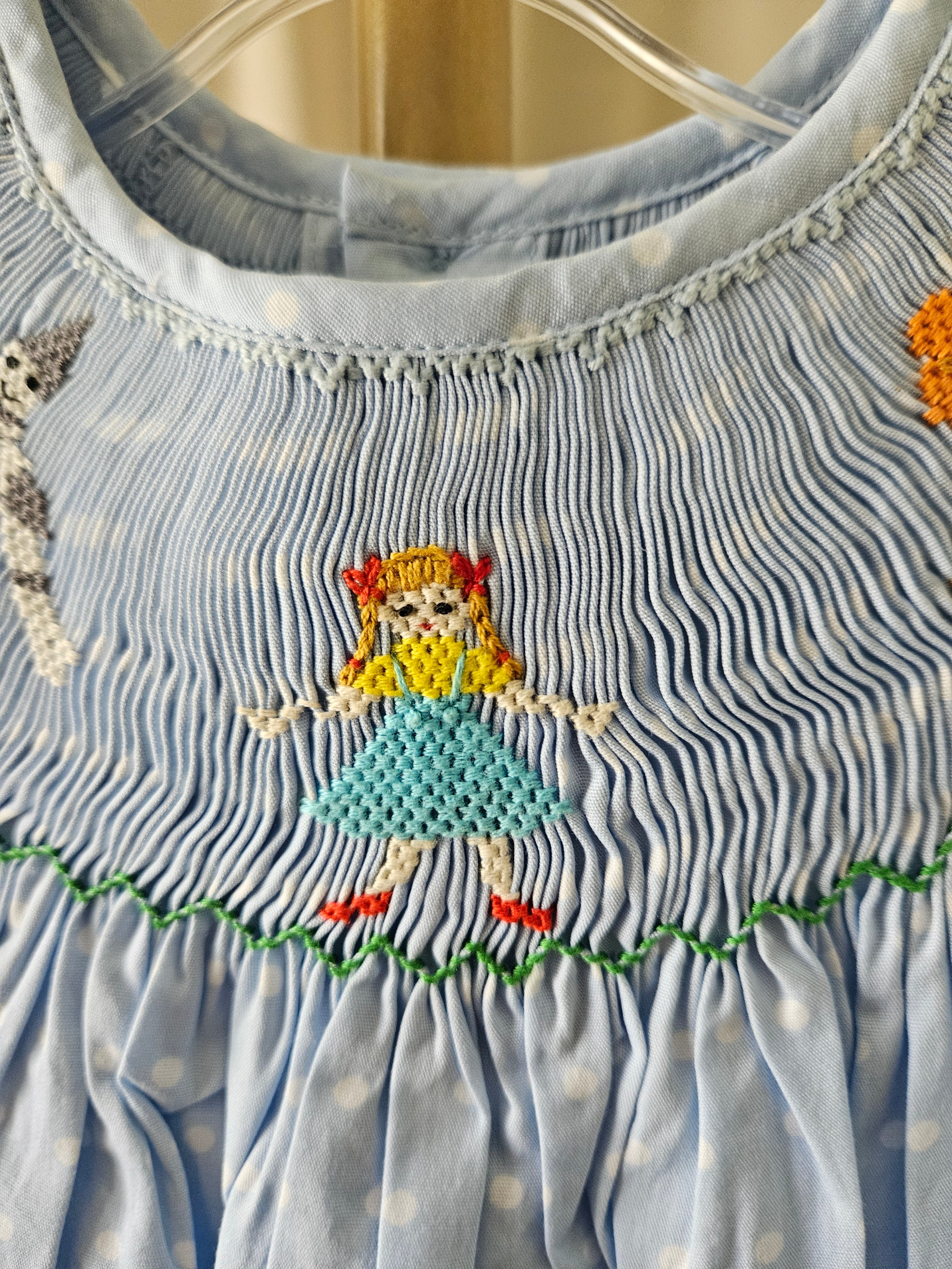 Mom & Me Wizard of Oz Smocked Bishop Dress | Sz 3T & 4