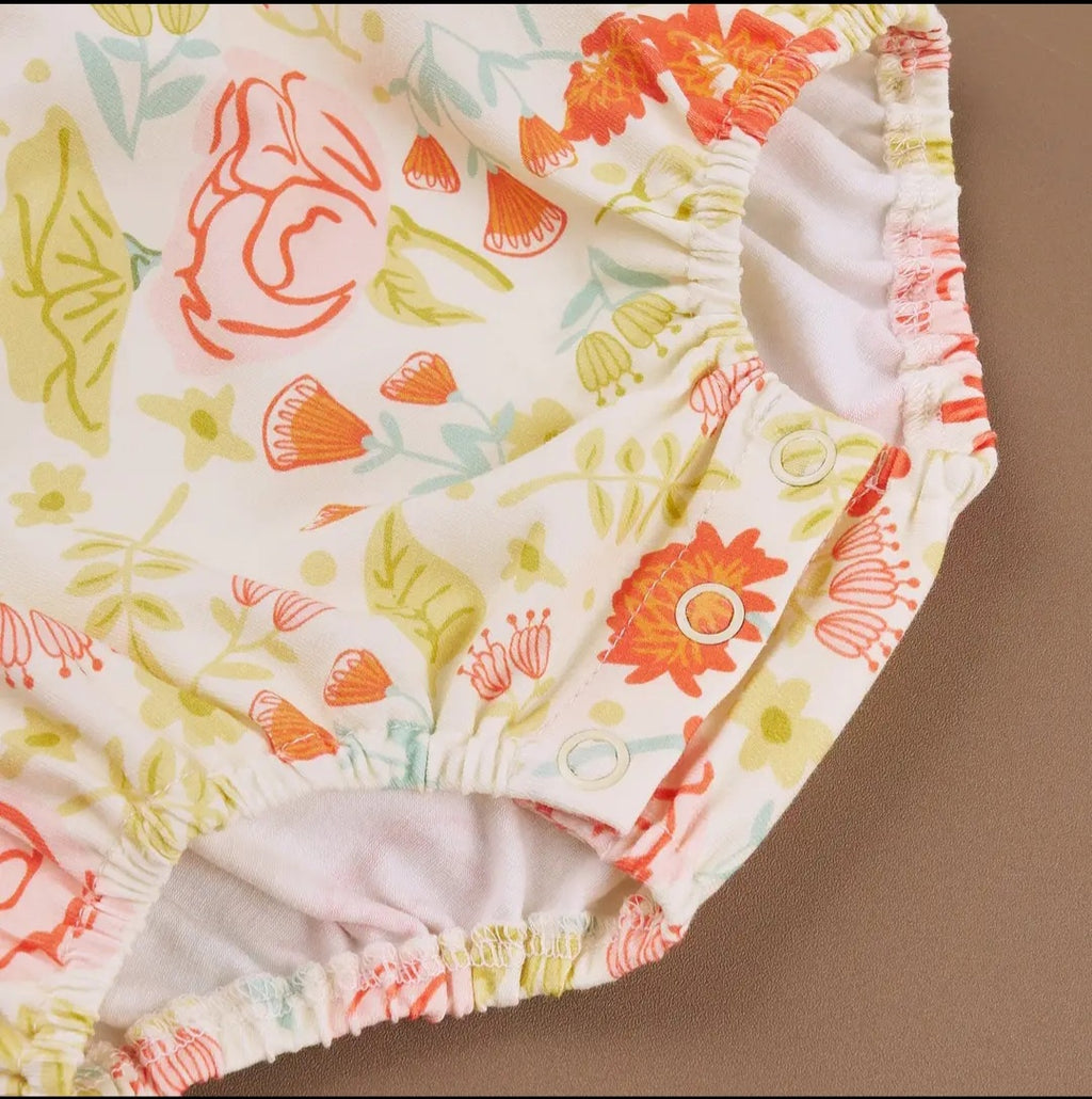 Marie Nicole Lottie Dots Ruffle Bubble Sz 6-9M