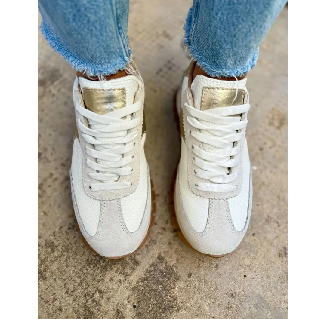 The Lumia Sneaker in Beige