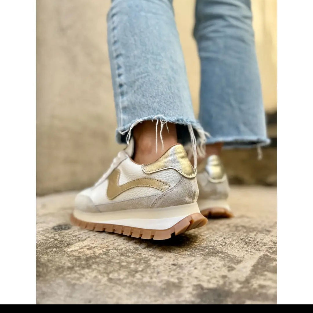 The Lumia Sneaker in Beige