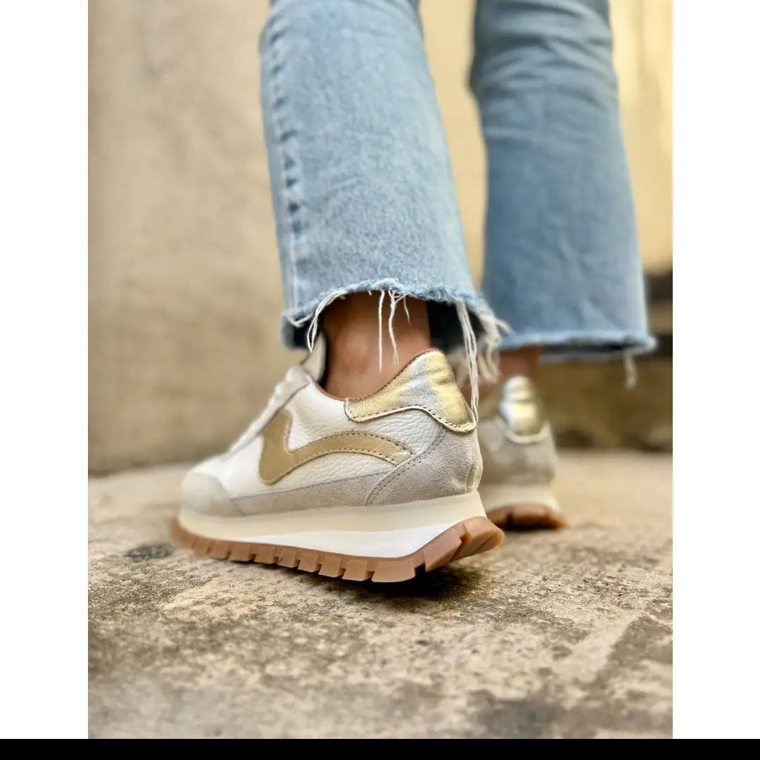 The Lumia Sneaker in Beige