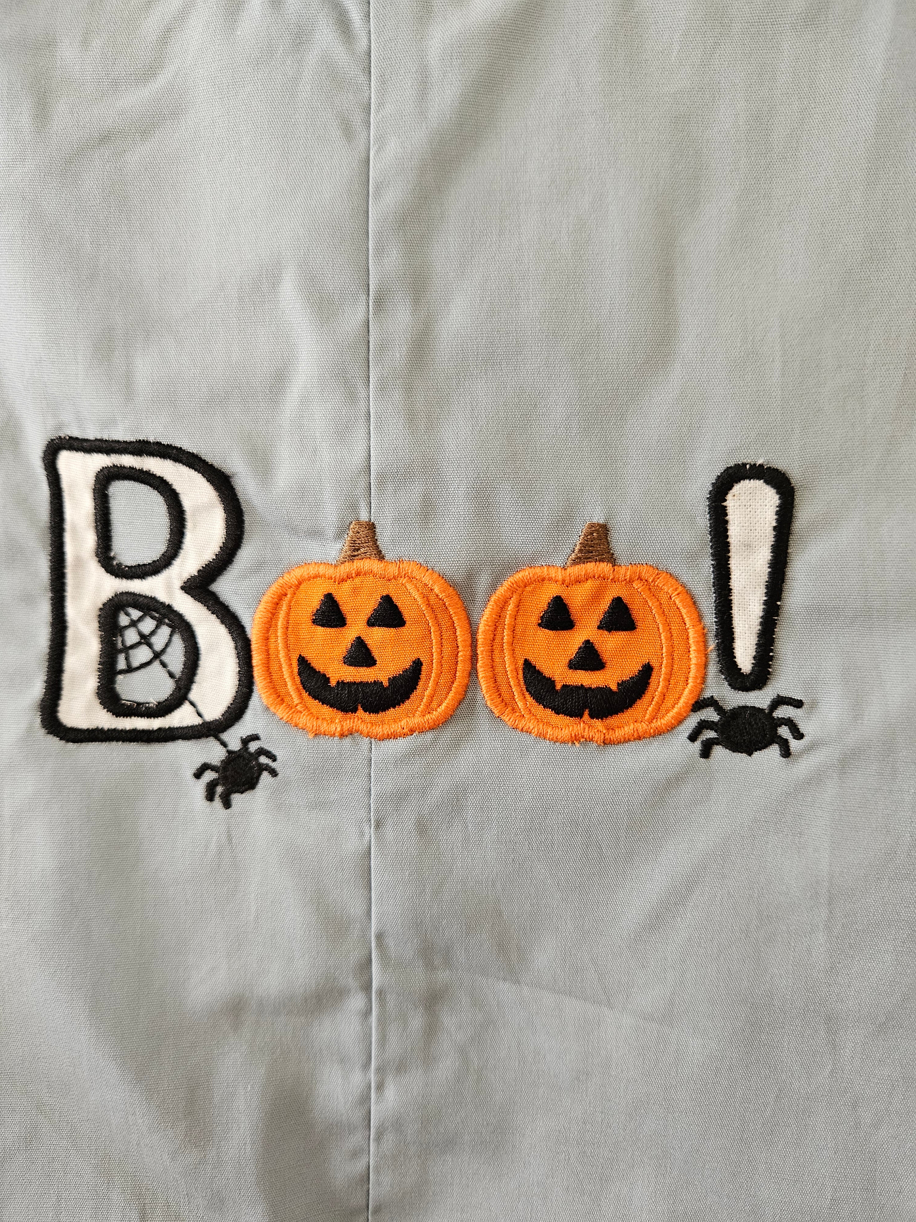 Lil Cactus Gray Blue Appliquéd Boo Jon Jon Halloween