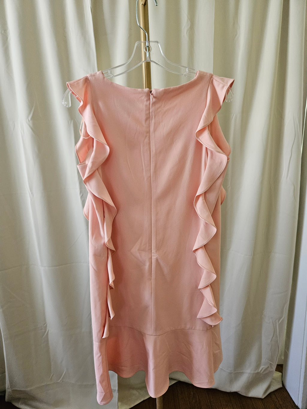 Nicole Miller Pinky Peach Ruffle Dress - Size 4