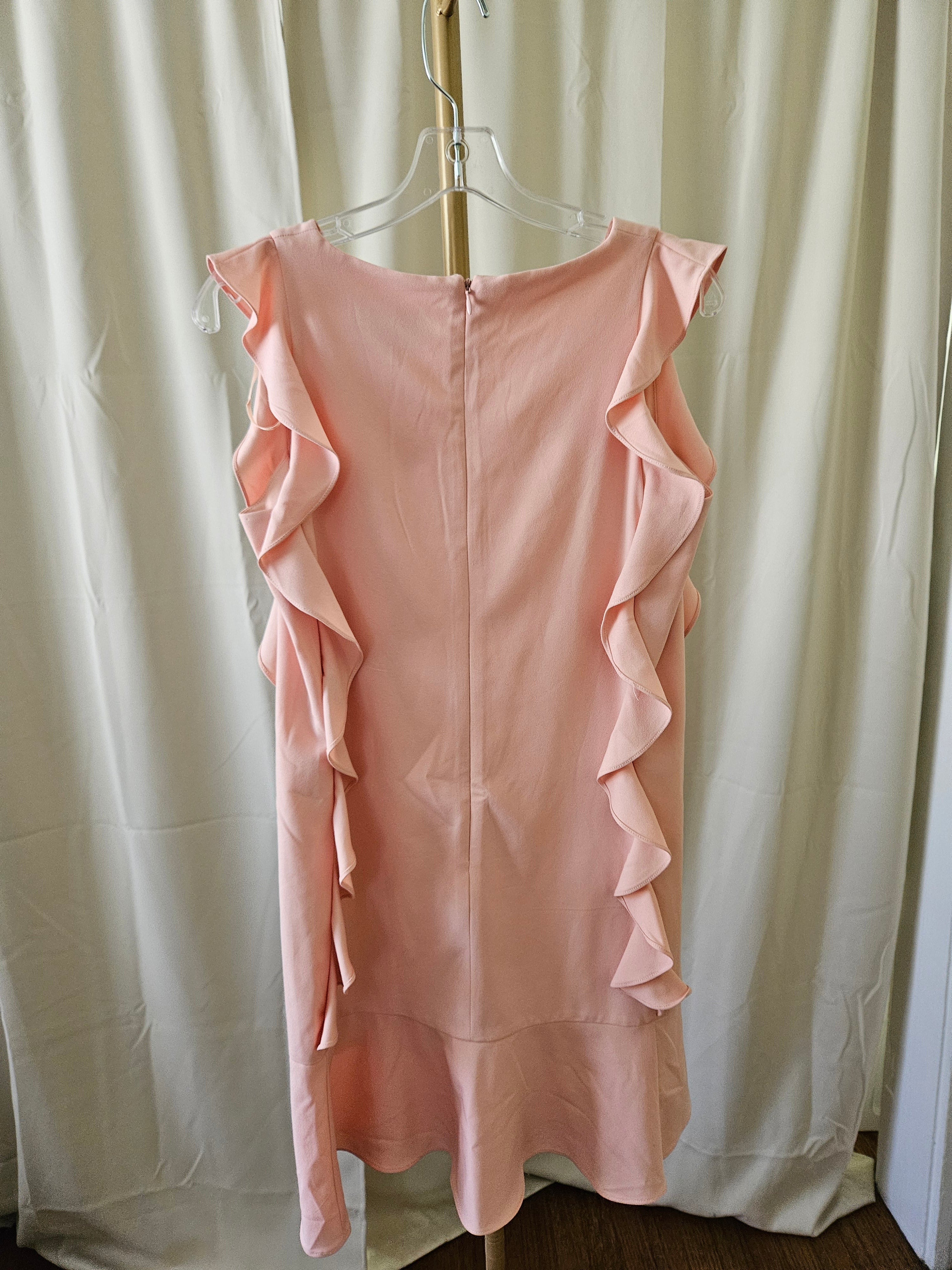 Nicole Miller Pinky Peach Ruffle Dress - Size 4