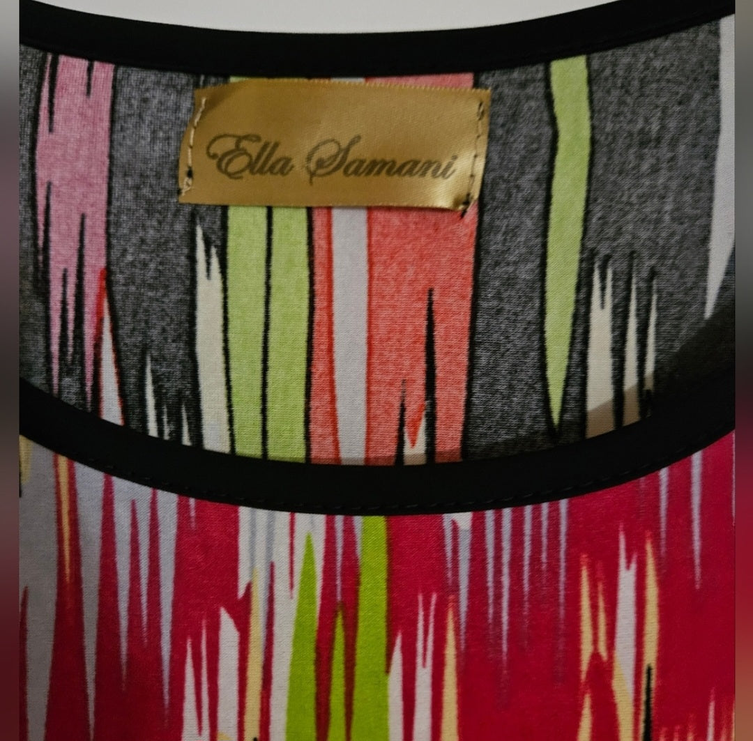 Ella Samani multi color shift dress, Size Small