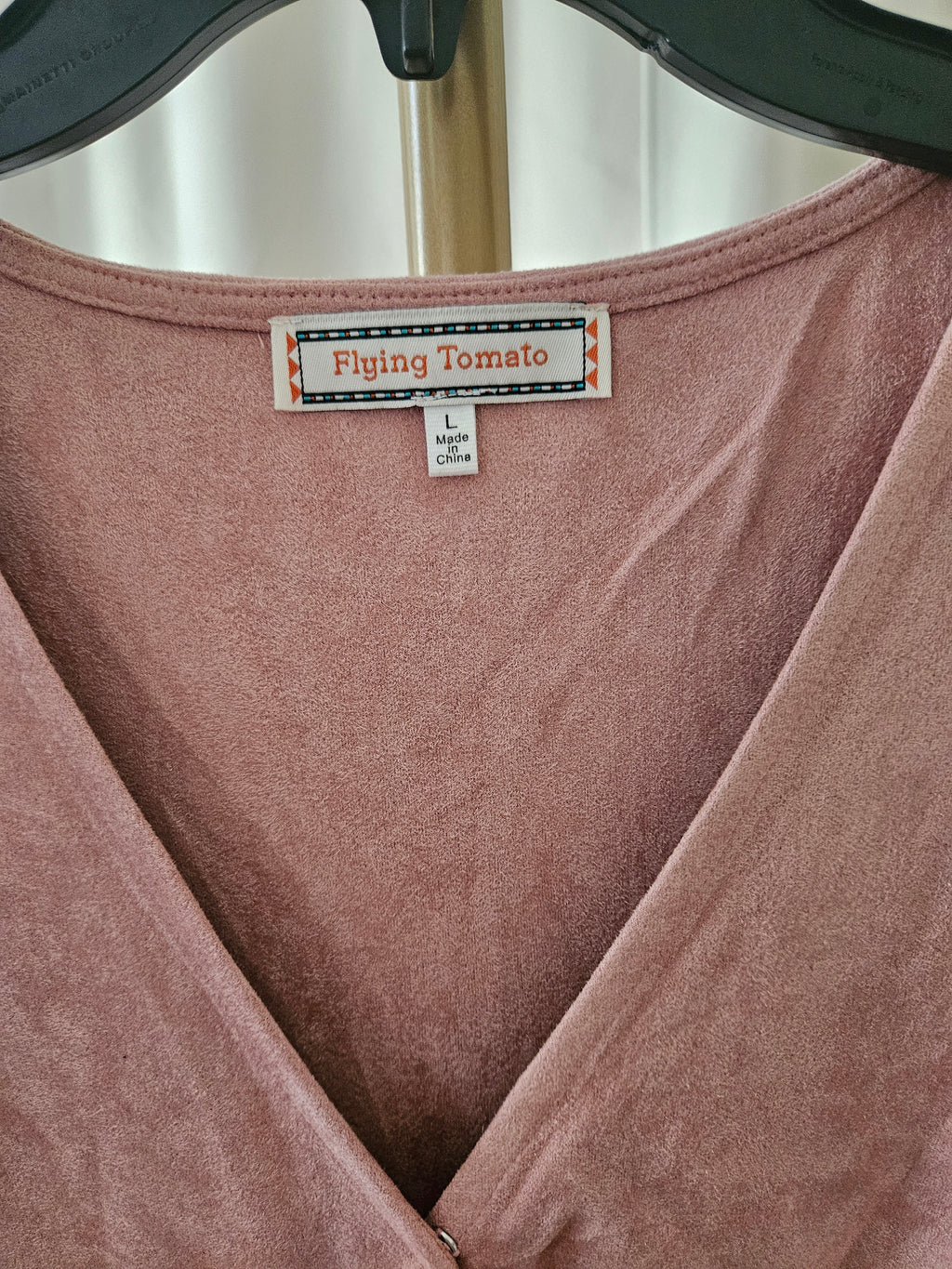 Color Blocked Faux Suede Mini Dress | Flying Tomato | L, XL, 2X