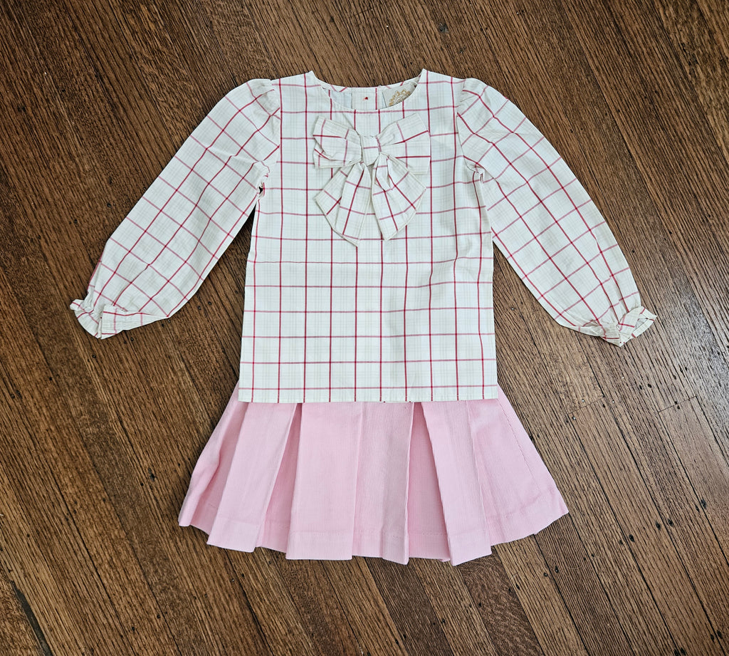 The Beaufort Bonnet Company Beatrice Bow Blouse & Parsons Pleated Skirt Set