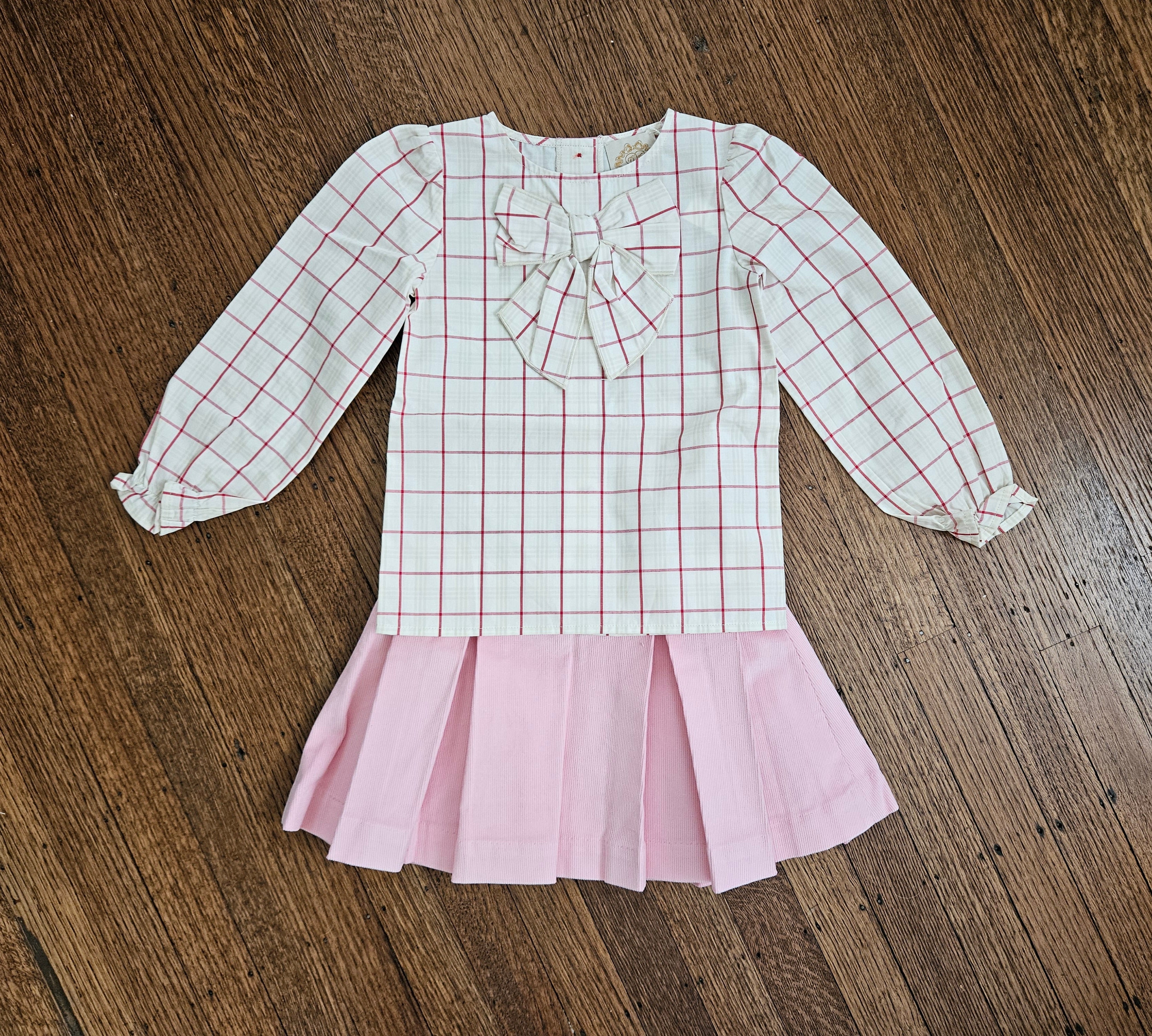 The Beaufort Bonnet Company Beatrice Bow Blouse & Parsons Pleated Skirt Set