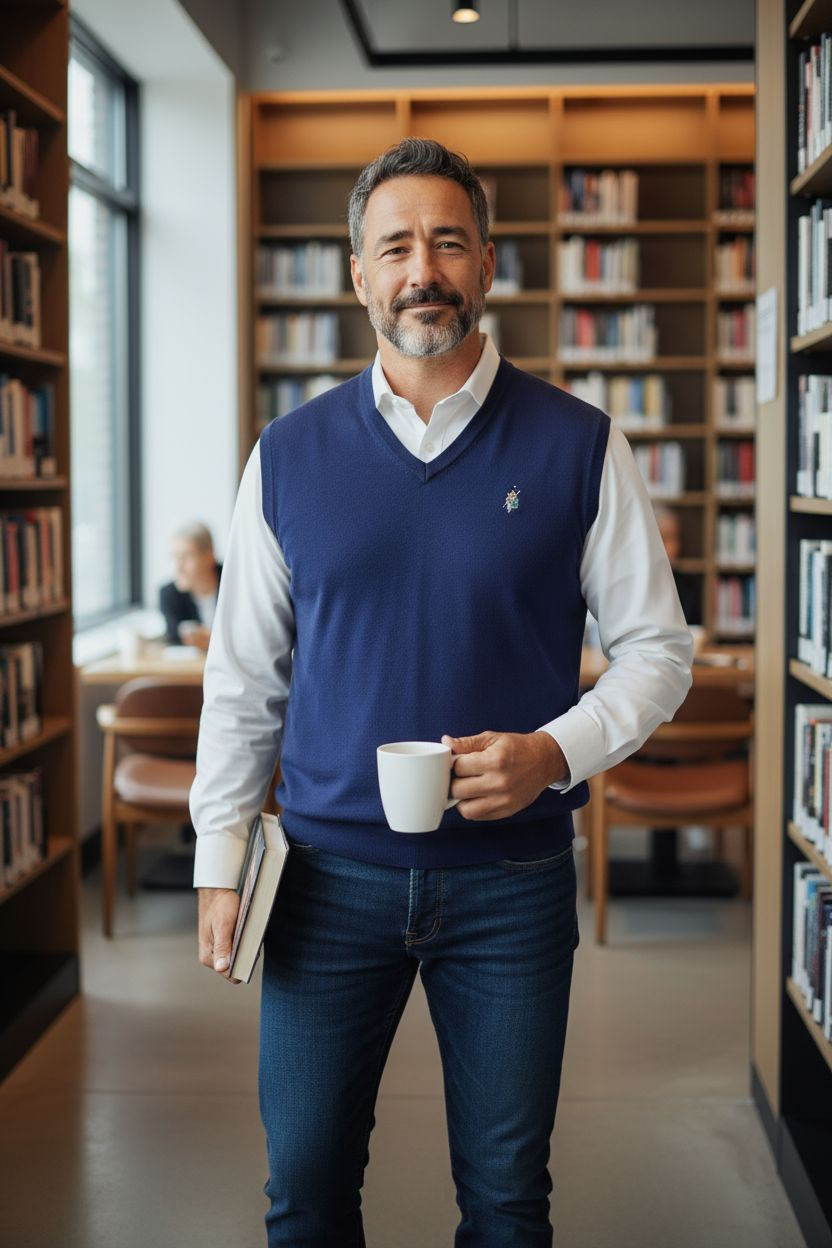 Donald Ross Men's Blue Sweater Vest Sz XL