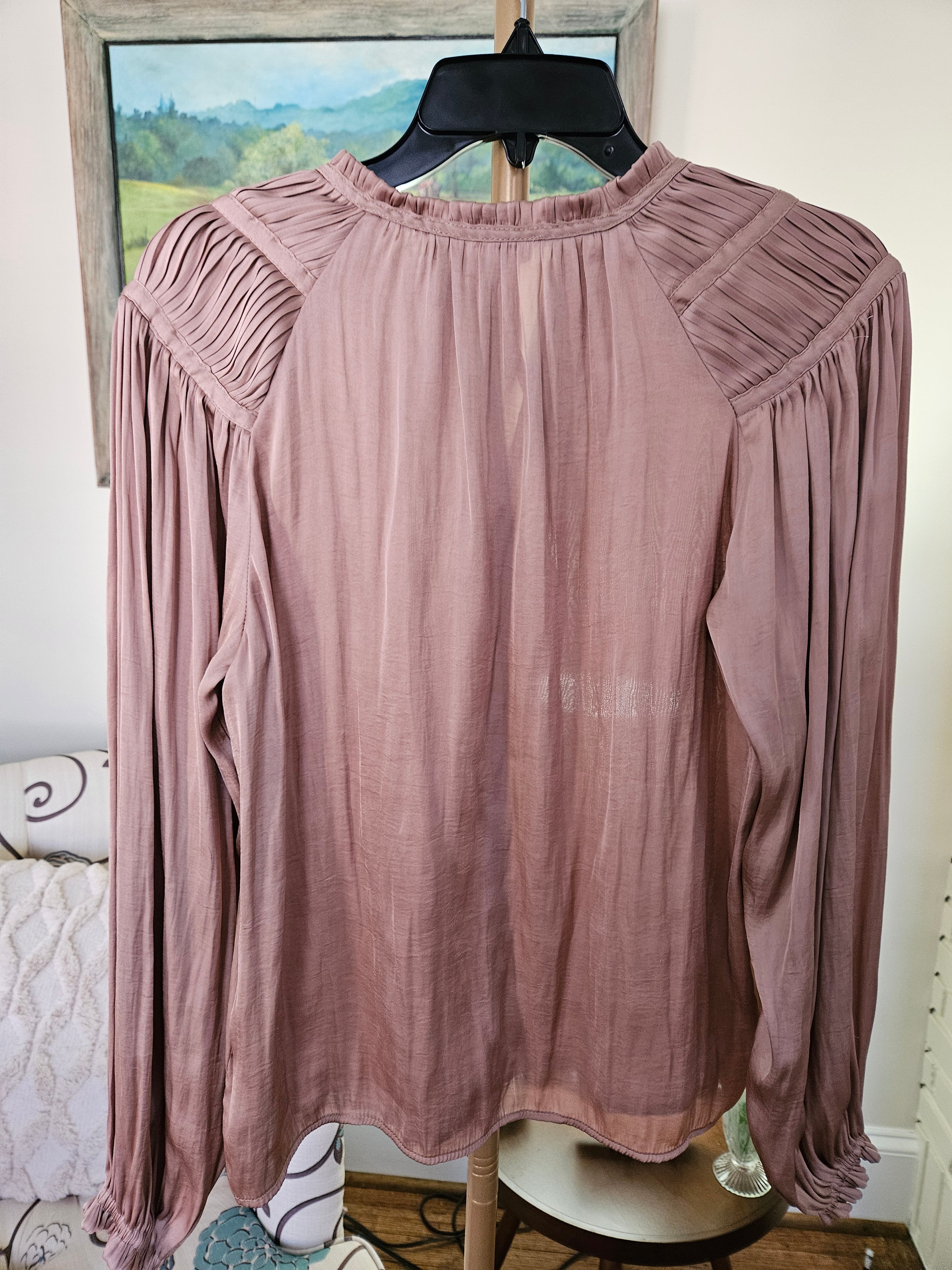 Philosophy Women's Blouse in Soft Mauve Sz XS