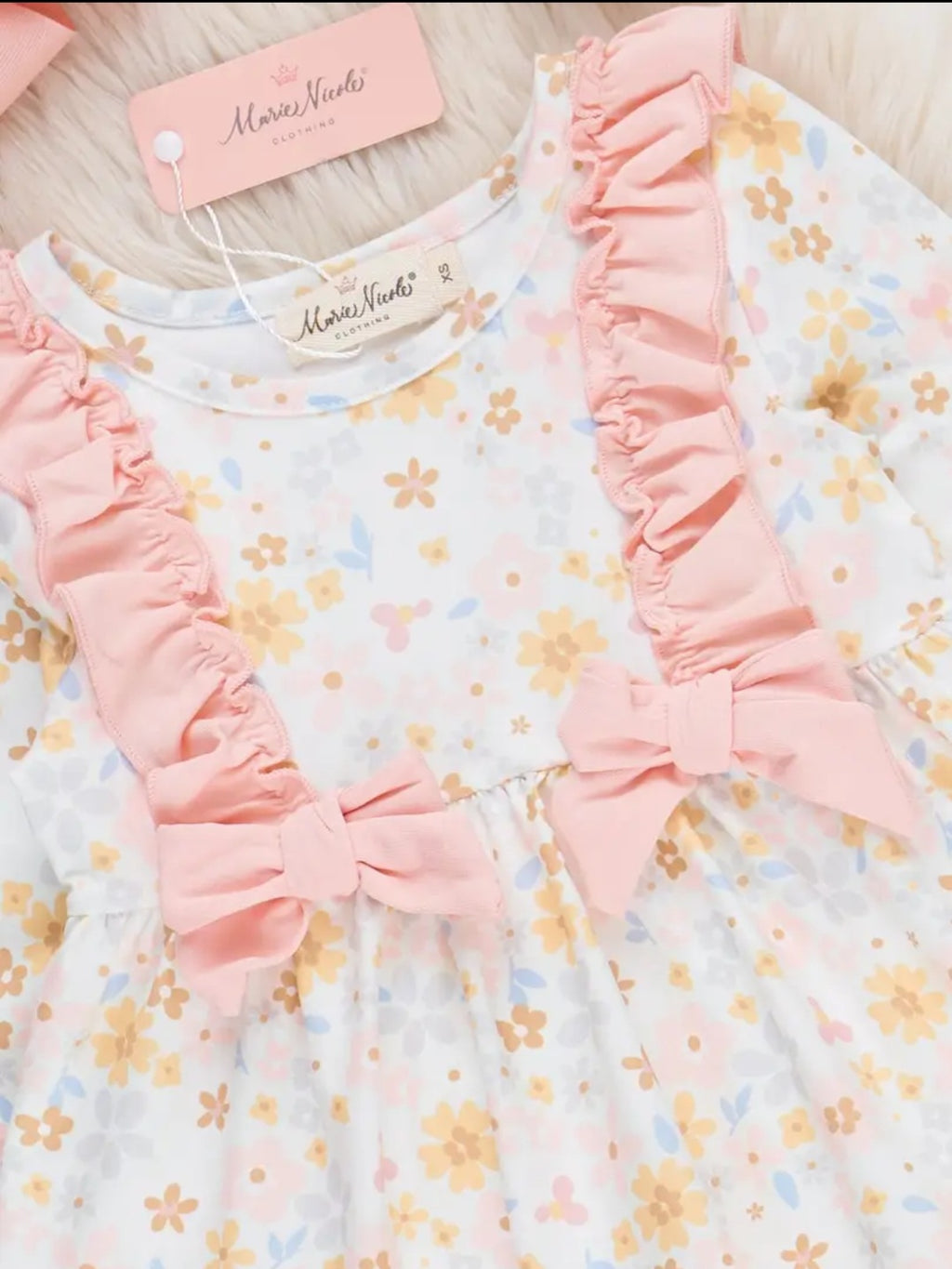 Marie Nicole Blossom Bow 2pc Outfit Sz 18-24M