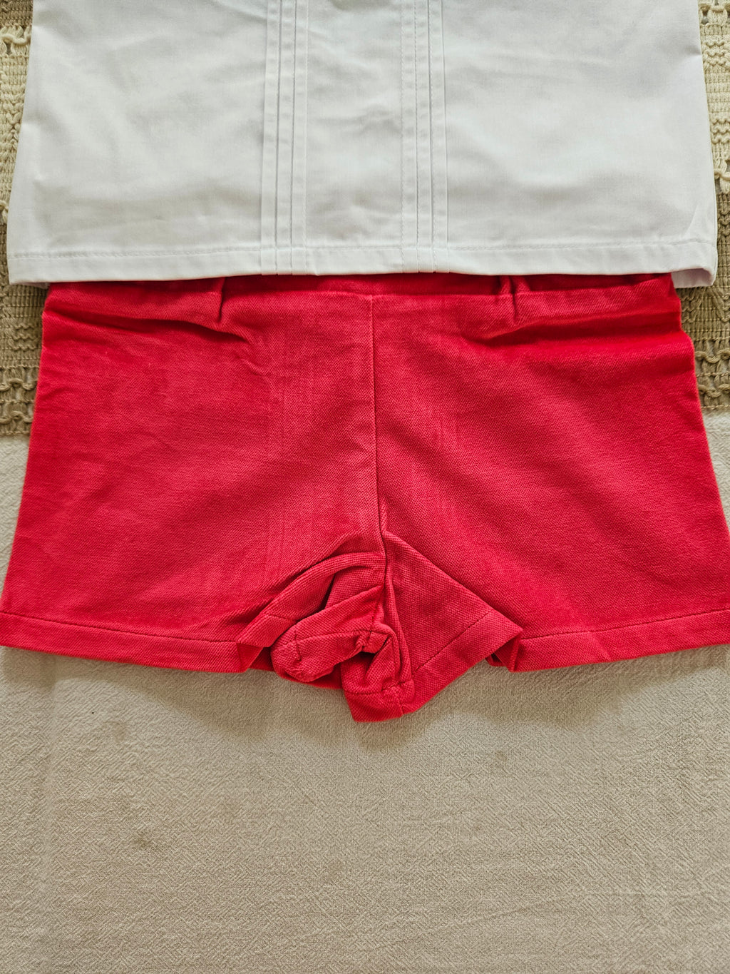 The Beaufort Bonnet Company Red Velvet Shorts Set | Size 2T