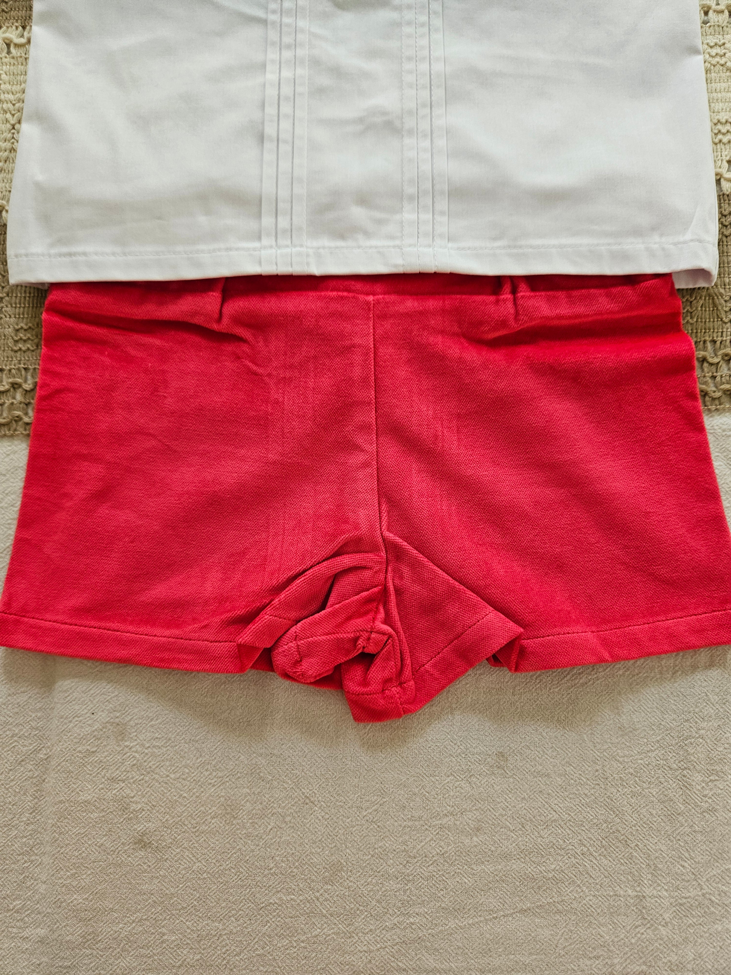 The Beaufort Bonnet Company Red Velvet Shorts Set | Size 2T