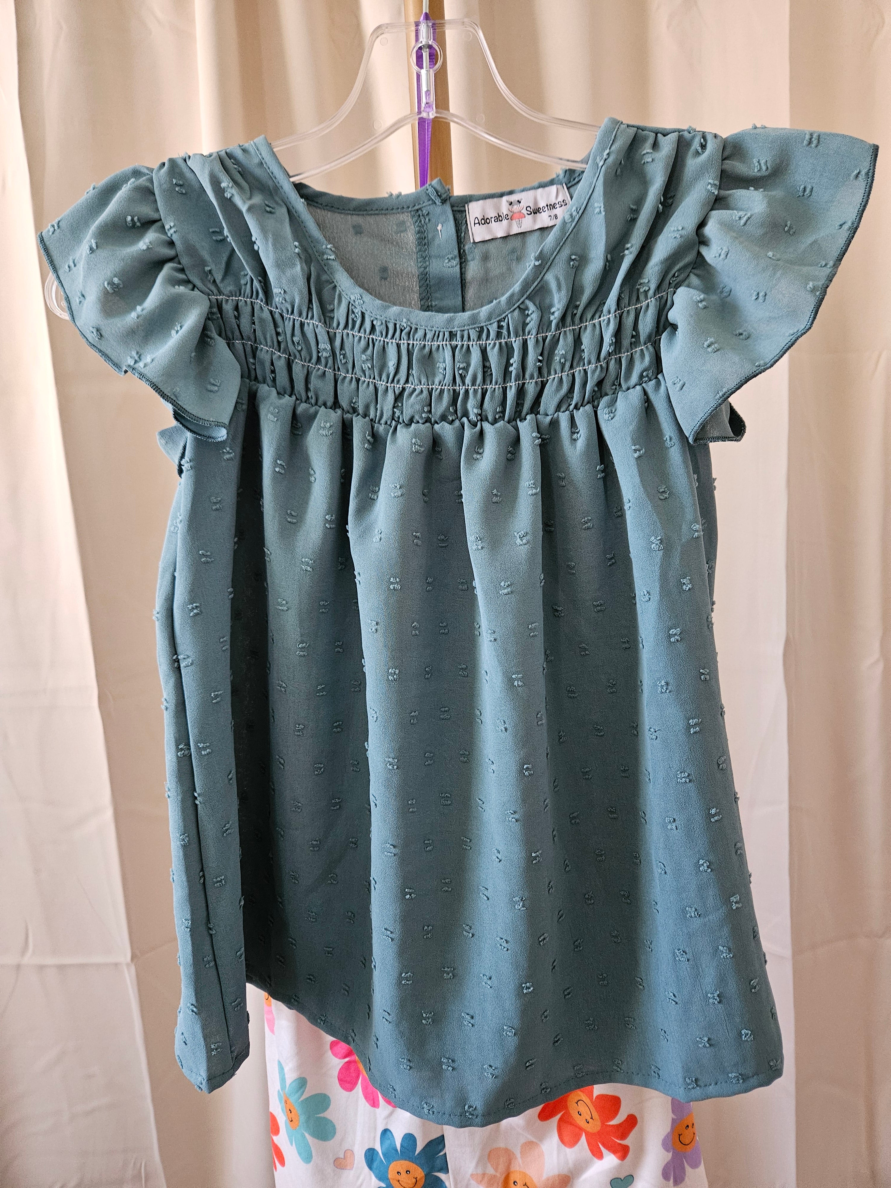 Adorable Sweetness Retro Happy Flower Short Set