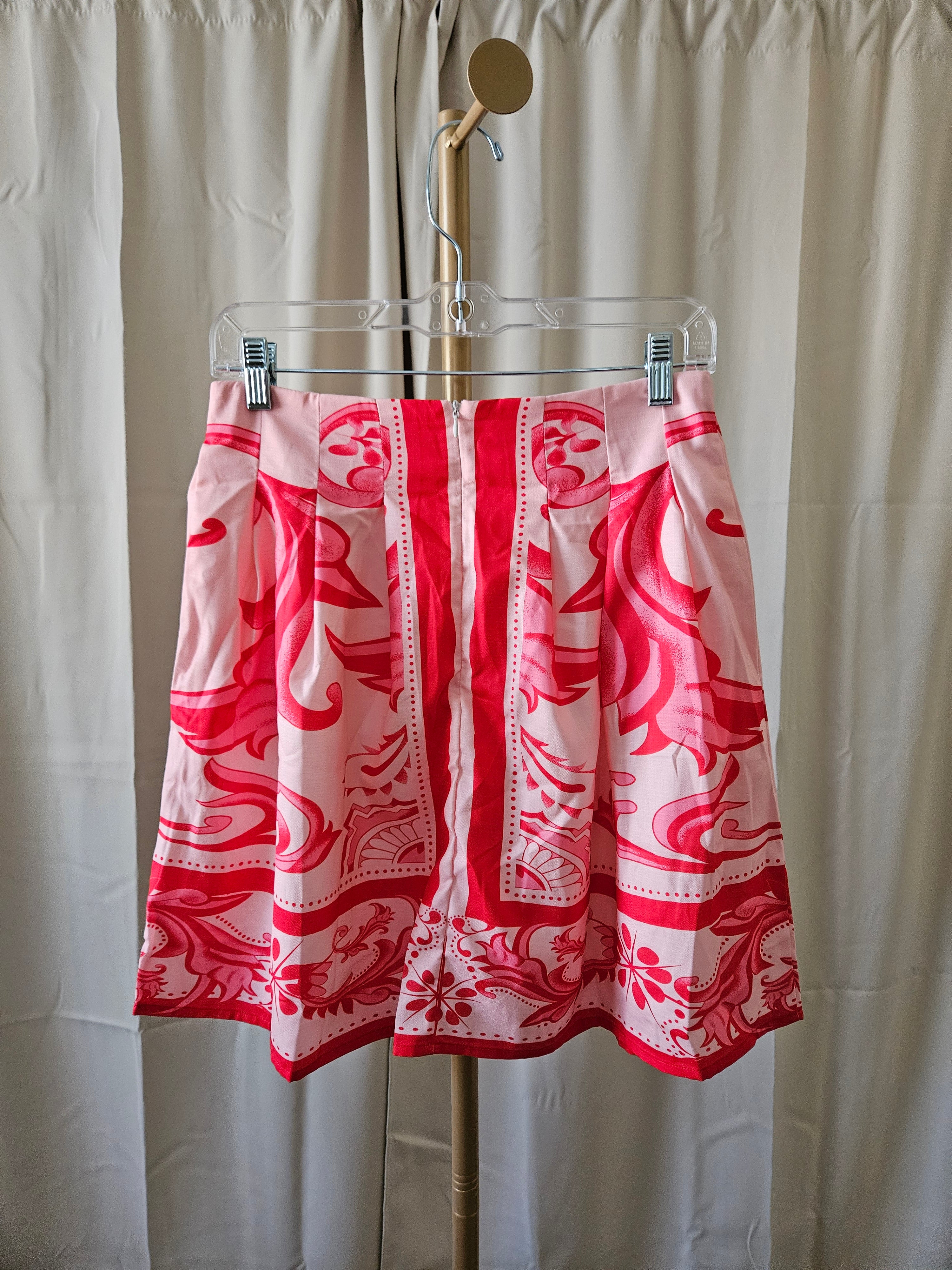 Rosa Clothing 2pc Boho Floral Puff Sleeved Button Top Skirt Set