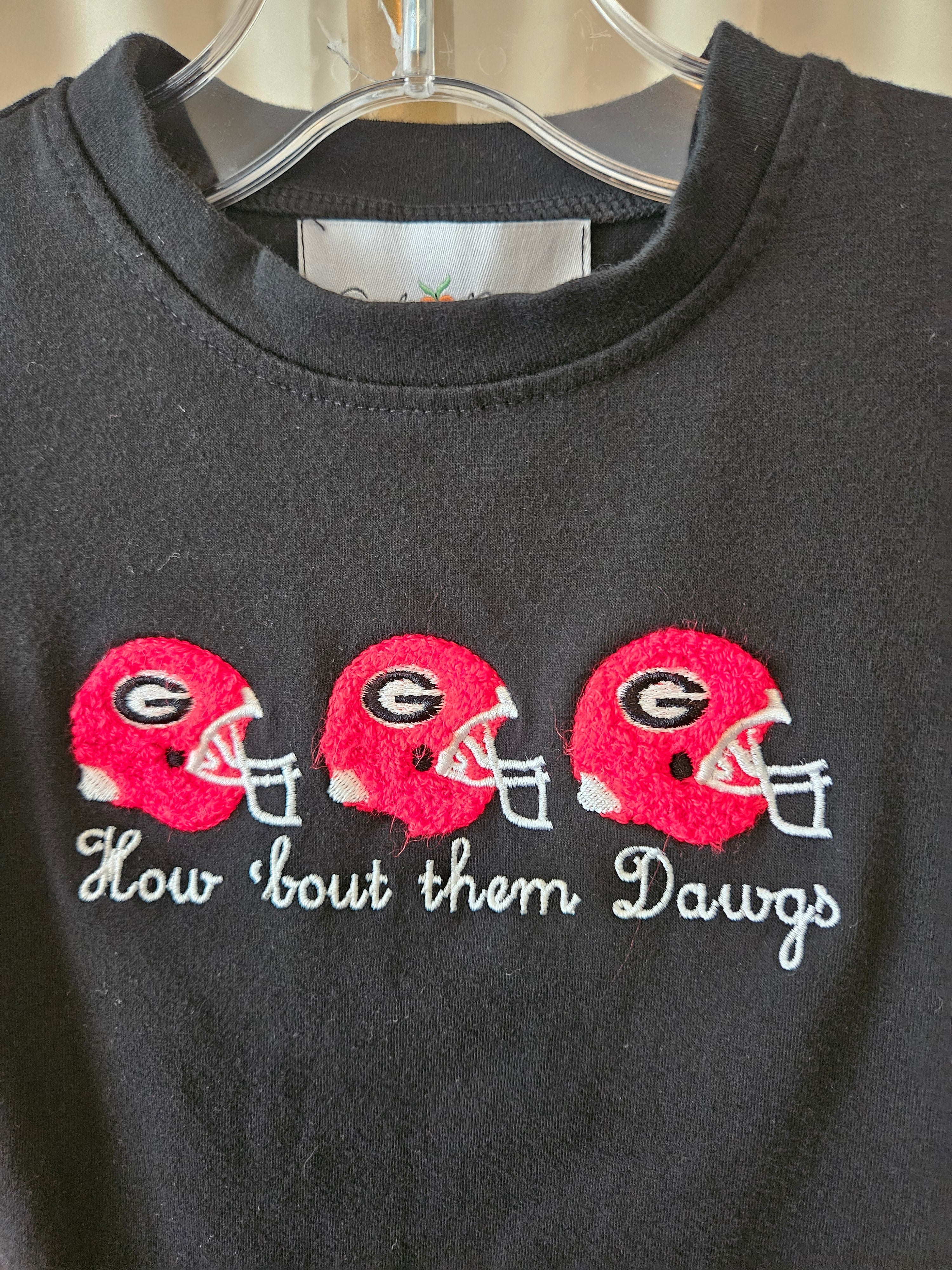 “How ’Bout Them Dawgs” GA Bulldogs Toddler Tee – 6–12M