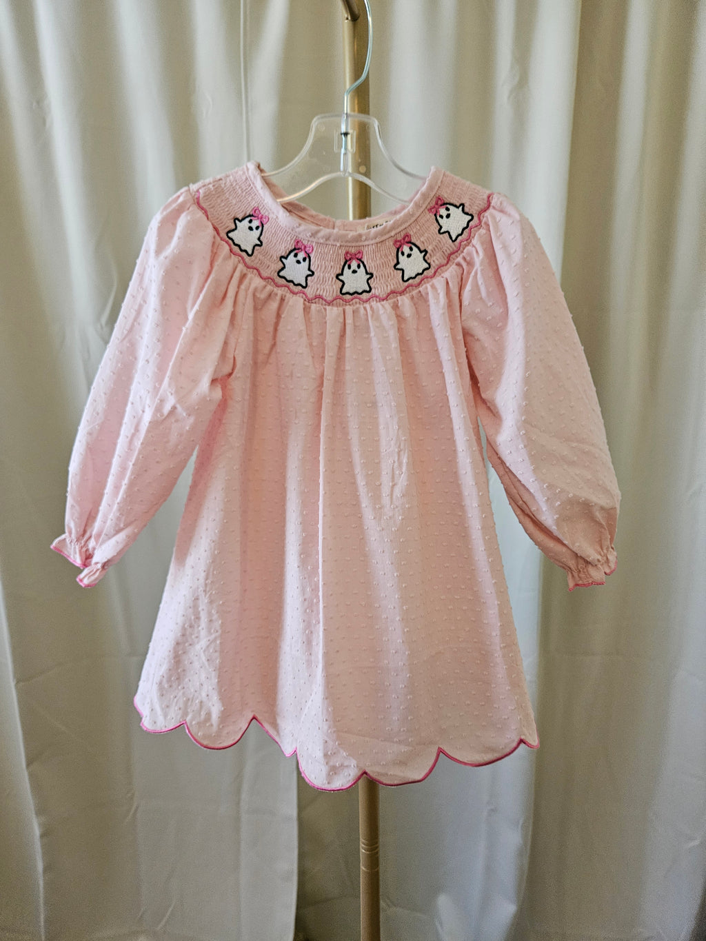 Rylee Faith Designs Smocked Ghost Bishop Dress
