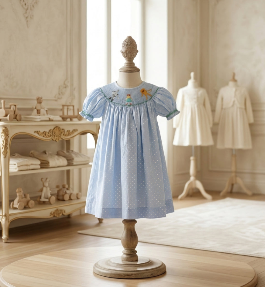 Mom & Me Wizard of Oz Smocked Bishop Dress | Sz 3T & 4