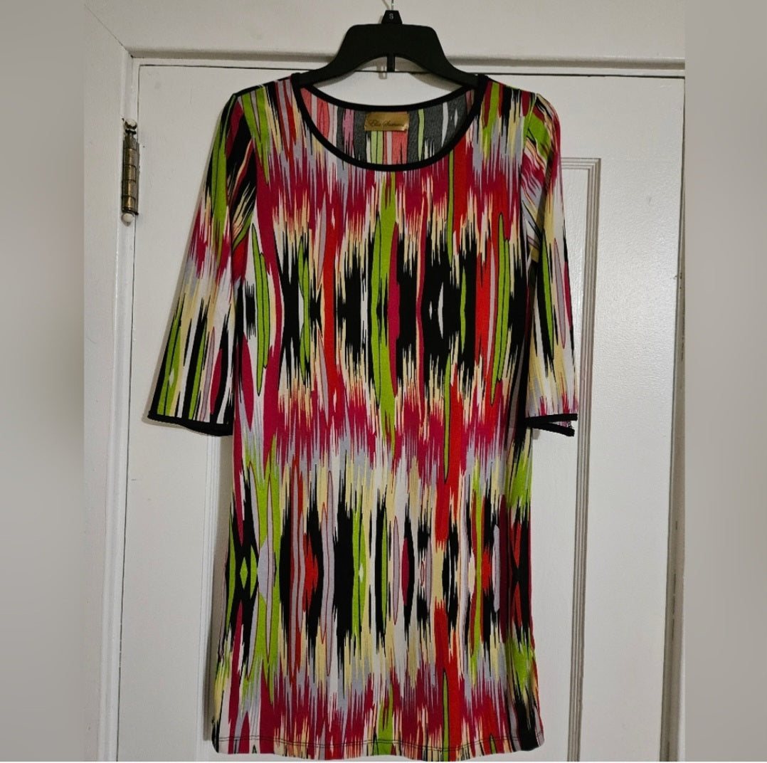 Ella Samani multi color shift dress, Size Small