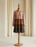 Color Blocked Faux Suede Mini Dress | Flying Tomato | L, XL, 2X