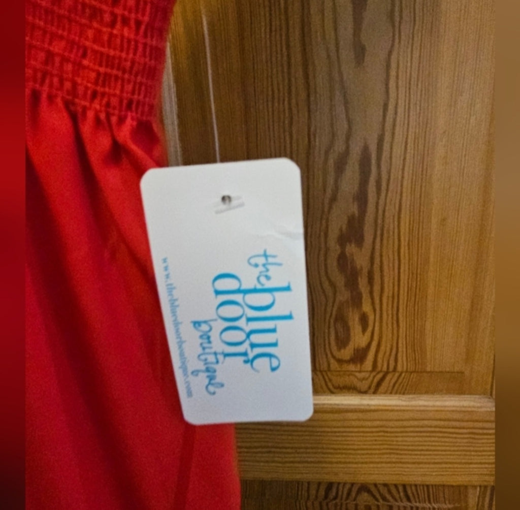 Ella + Cathy Elastic Waist Hourglass Tribal Blouse Size Large