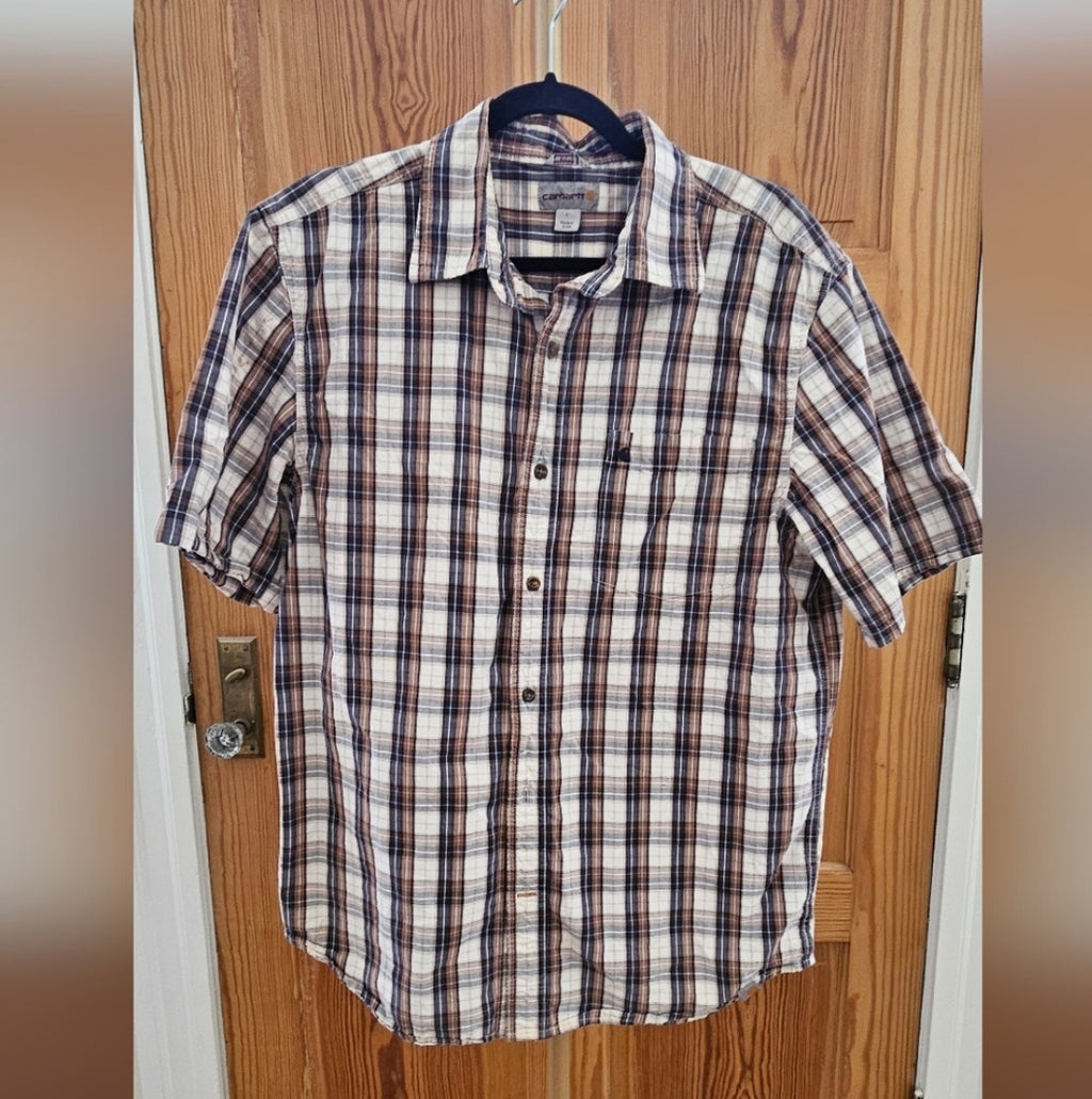 Carhartt Relaxed Fitt Button Down Shirt Size Large