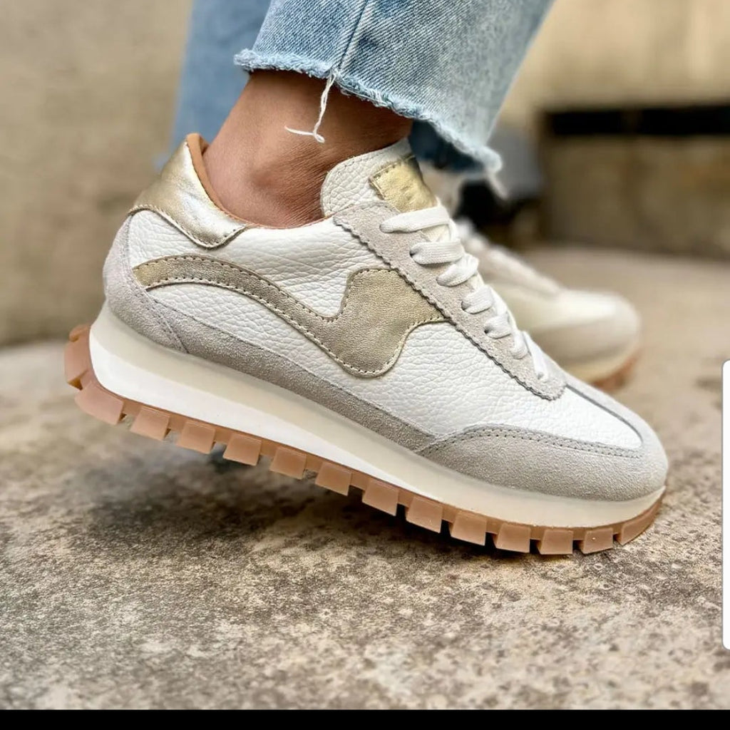 The Lumia Sneaker in Beige