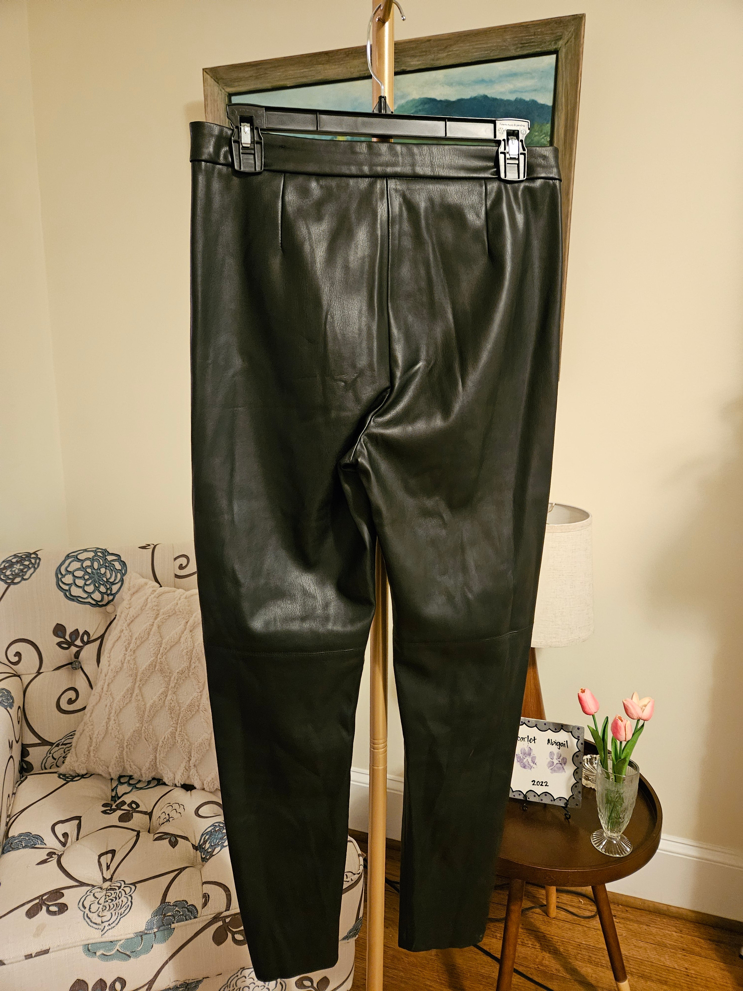 Zara Faux Leather Pants Sz Med