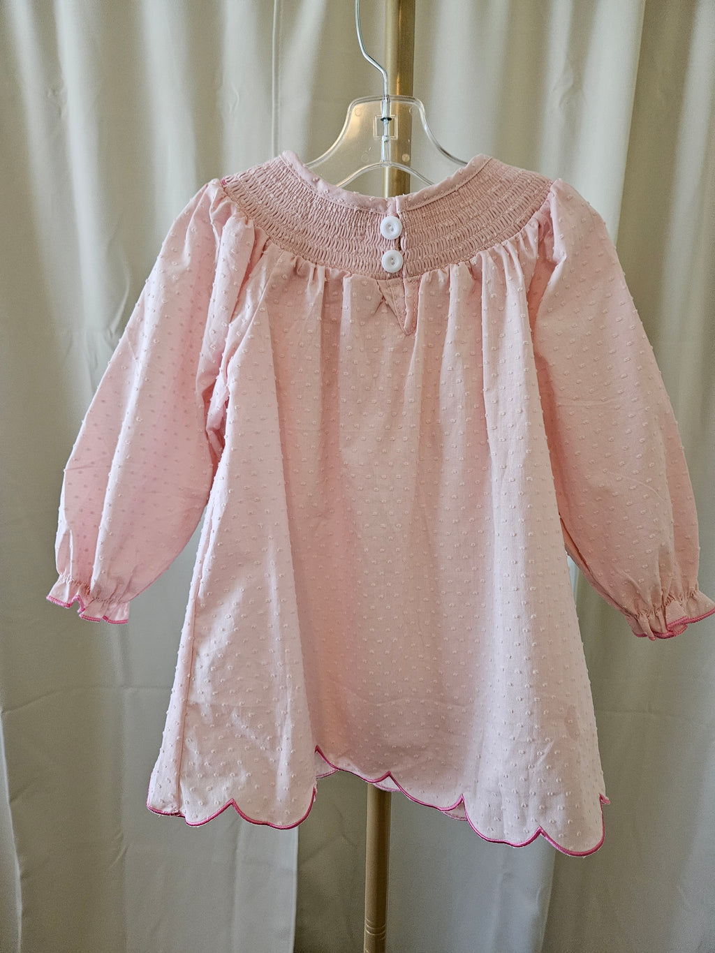 Rylee Faith Designs Smocked Ghost Bishop Dress