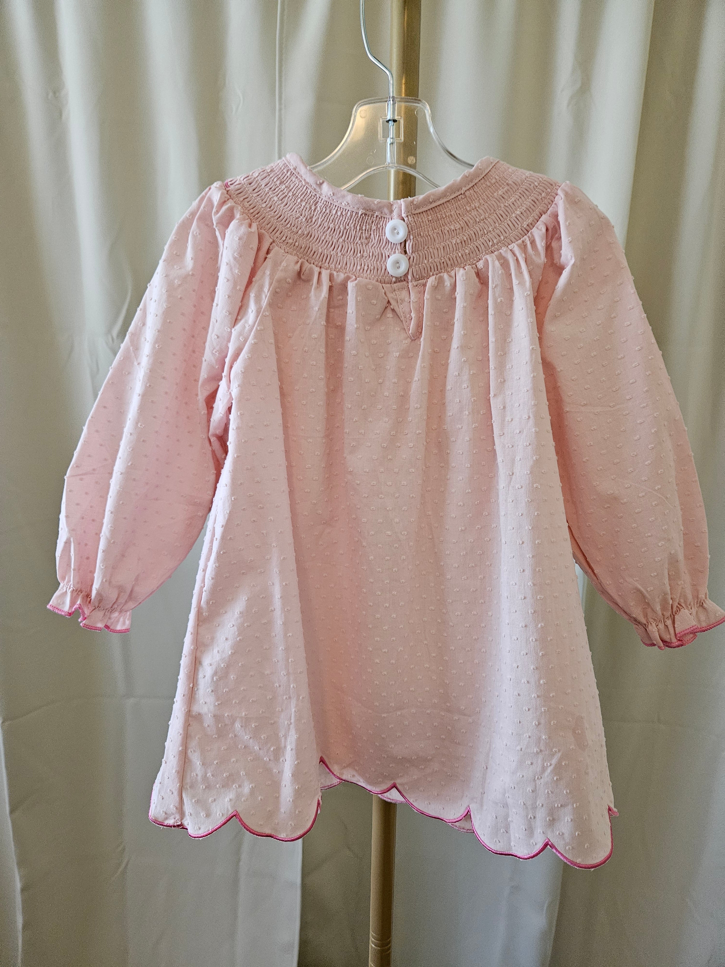 Rylee Faith Designs Smocked Ghost Bishop Dress