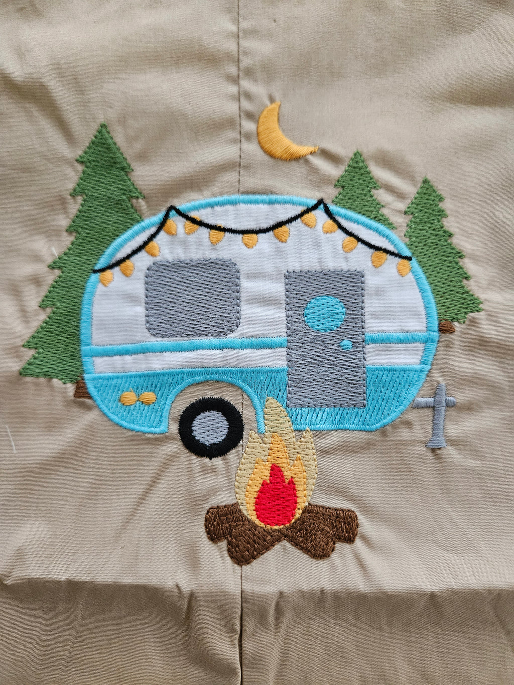 Lil Cactus Tan Jon Jon Camper Appliqué Outfit