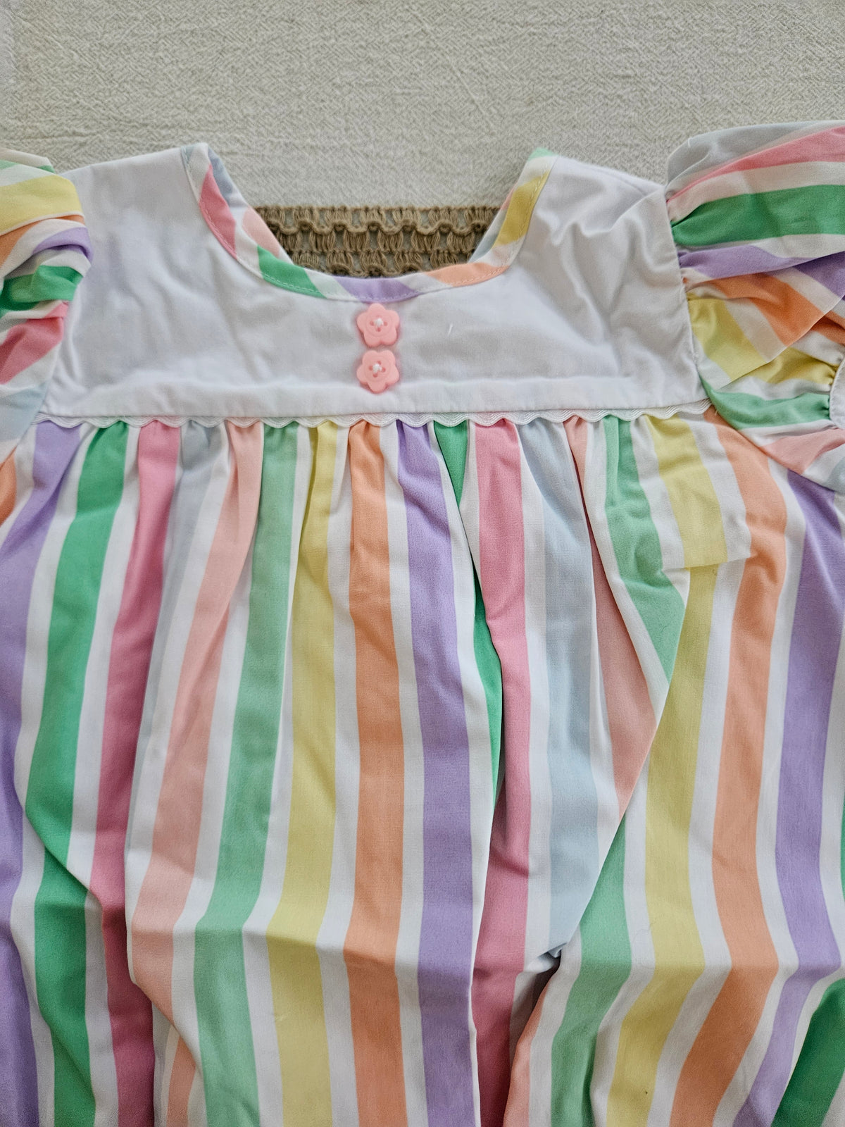 The Beaufort Bonnet Company 6-12M Pastel Striped Bubble