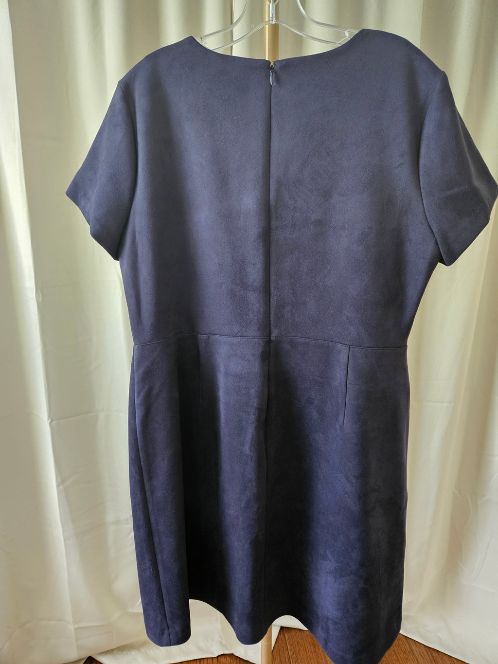 Calvin Klein Navy Zip Front Dress Sz 16