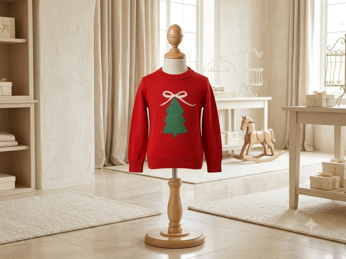 The Beaufort Bonnet Company Christmas Tree Sweater – Red |