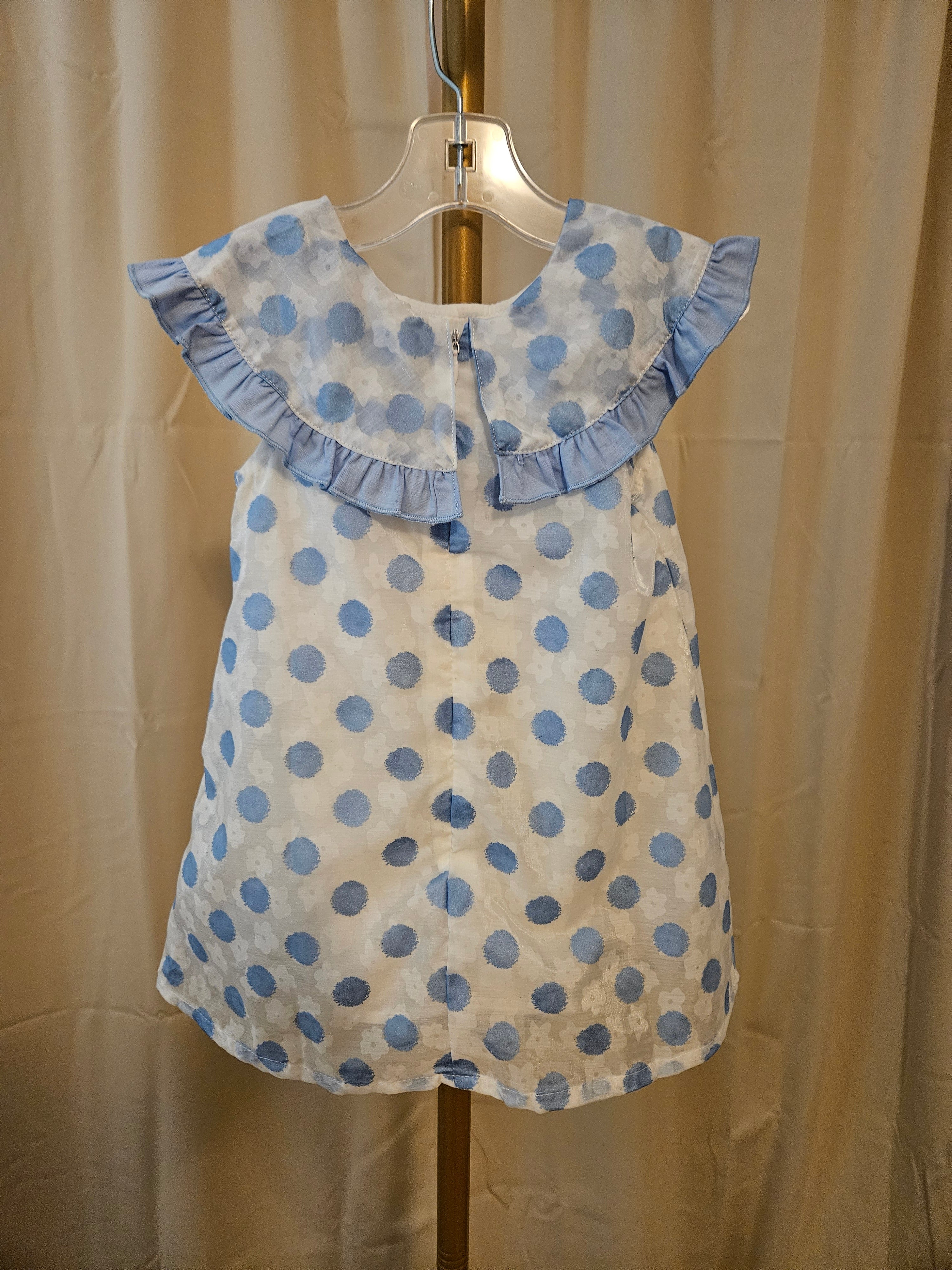 Doe a Dear Polka-Dot Overlay Dress