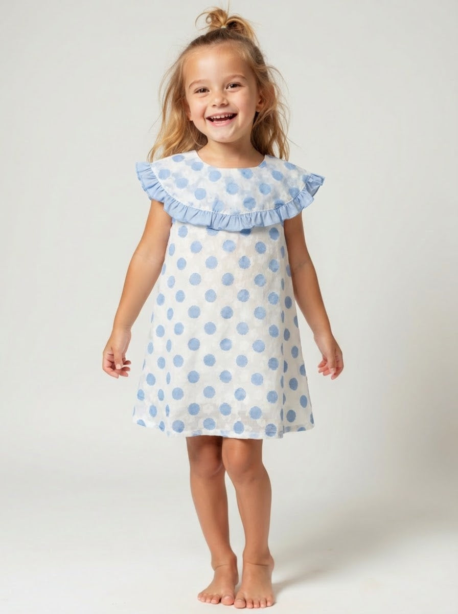 Doe a Dear Polka-Dot Overlay Dress