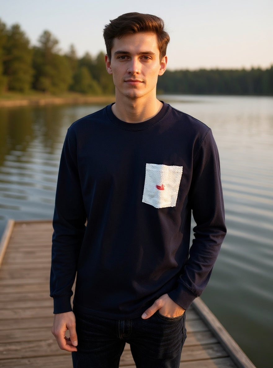 Southern Marsh Longsleeve Applique Tshirt Size Medium