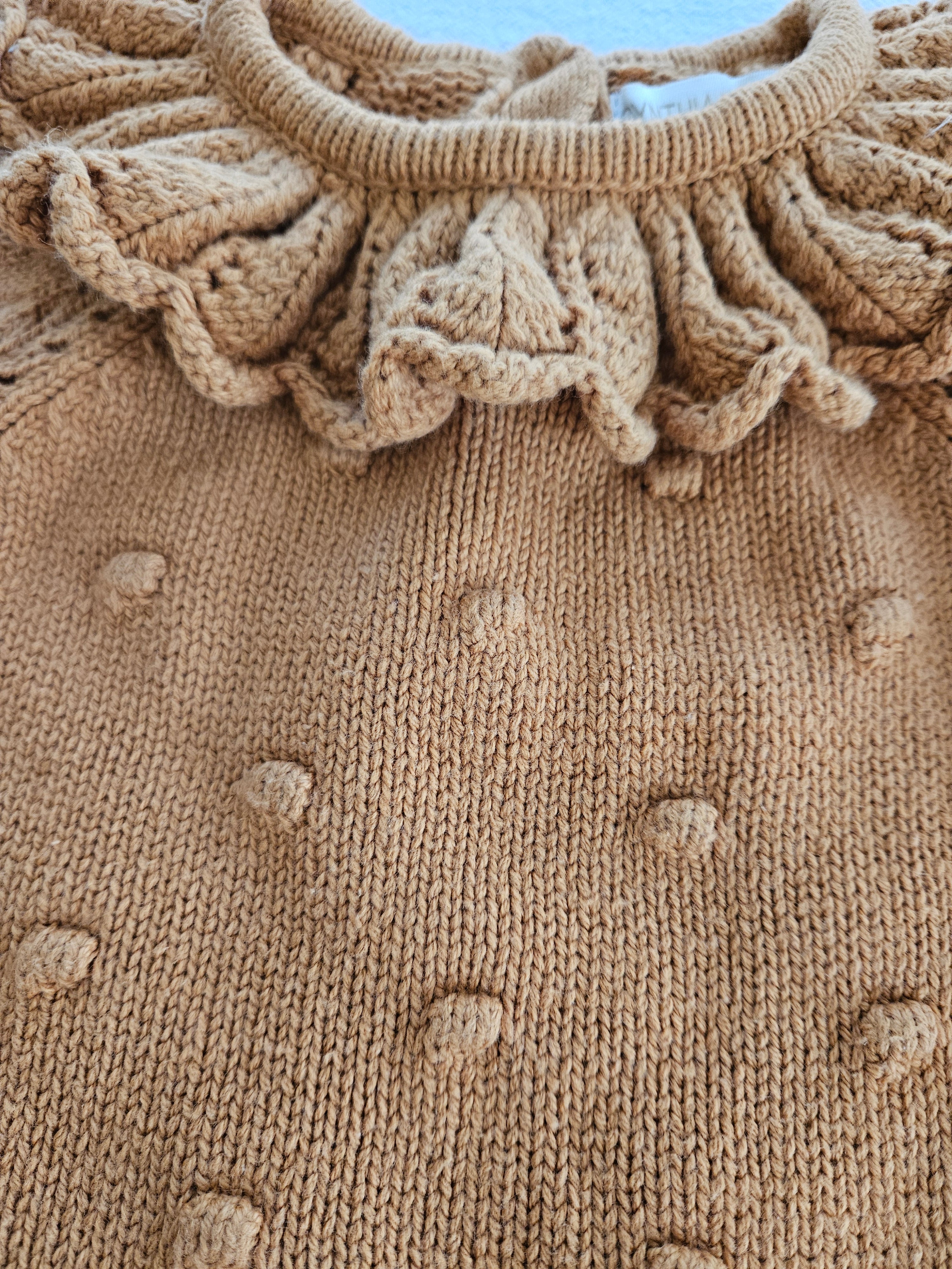 Cynthia Rowley Tan Infants Sweater Dress Sz 3-6M