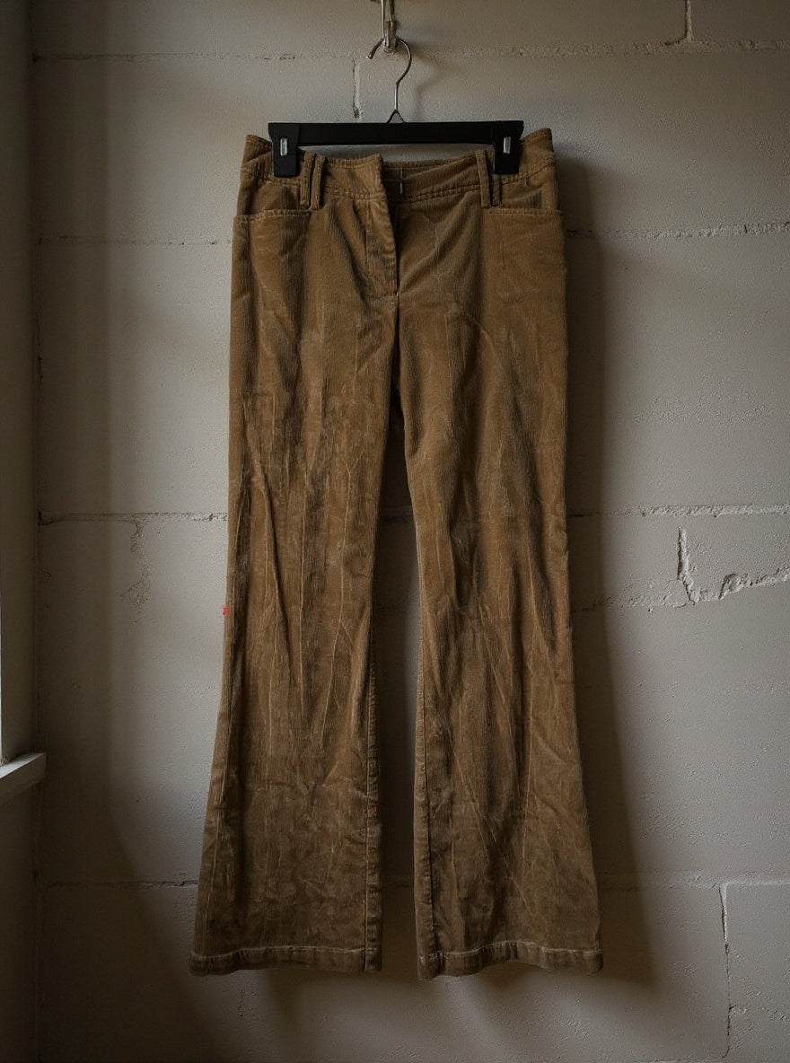 Bamboo Traders Velour Flat Front Pants Size 4